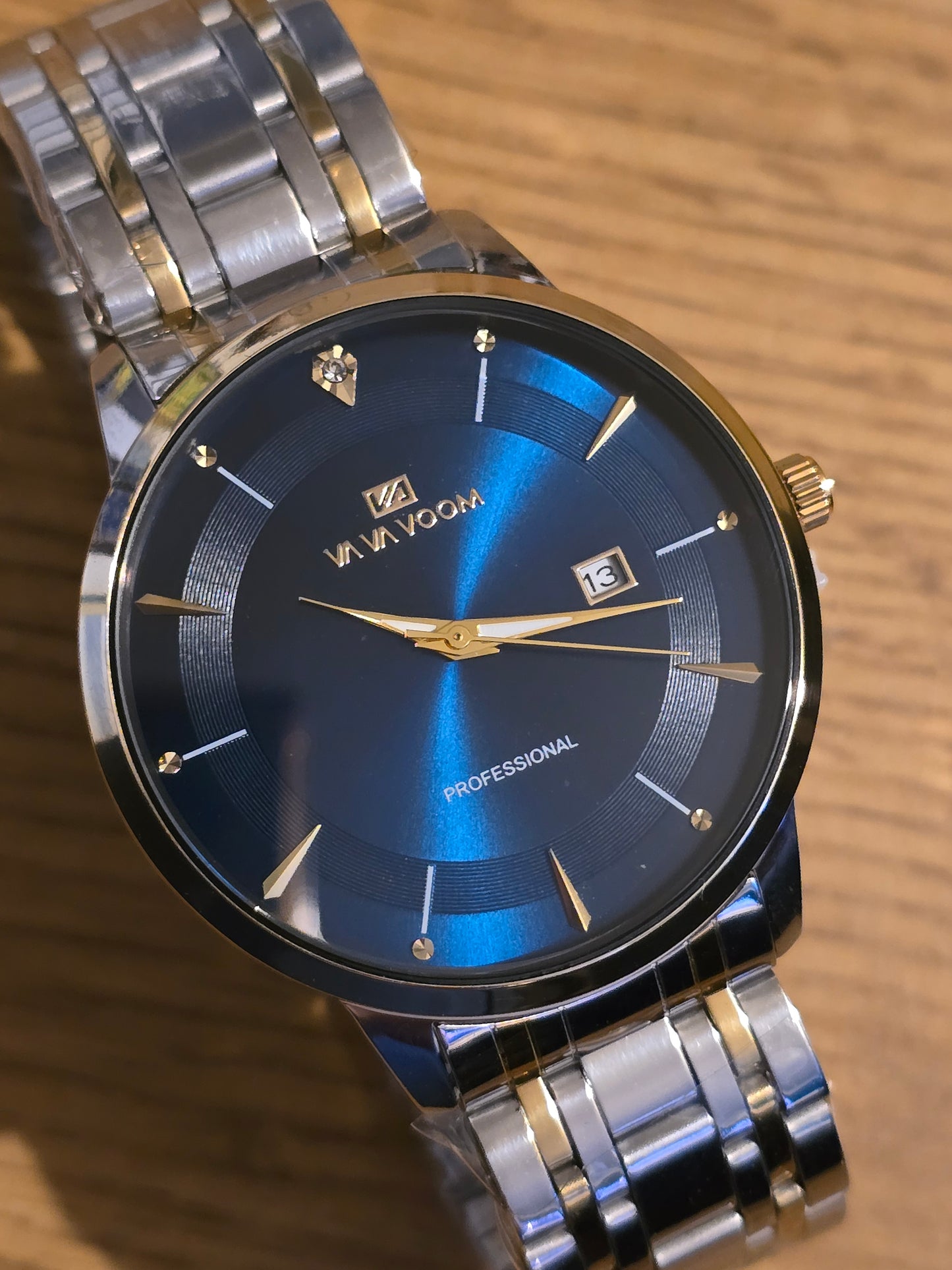 Va Va Voom Bi-Coloured Mens Quartz Watch - Blue - New - 2