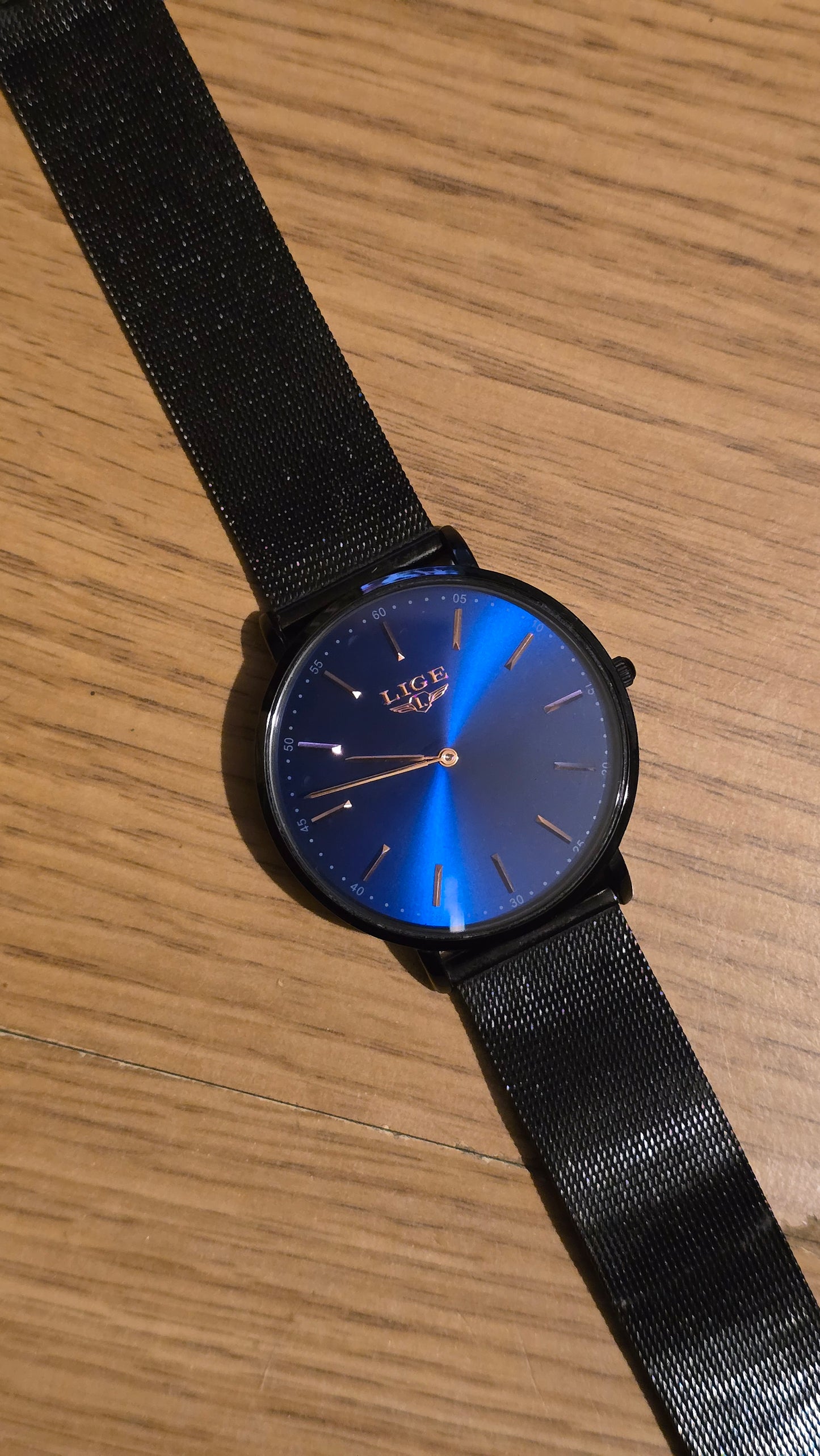 Lige Mens Quartz Dress Watch - New