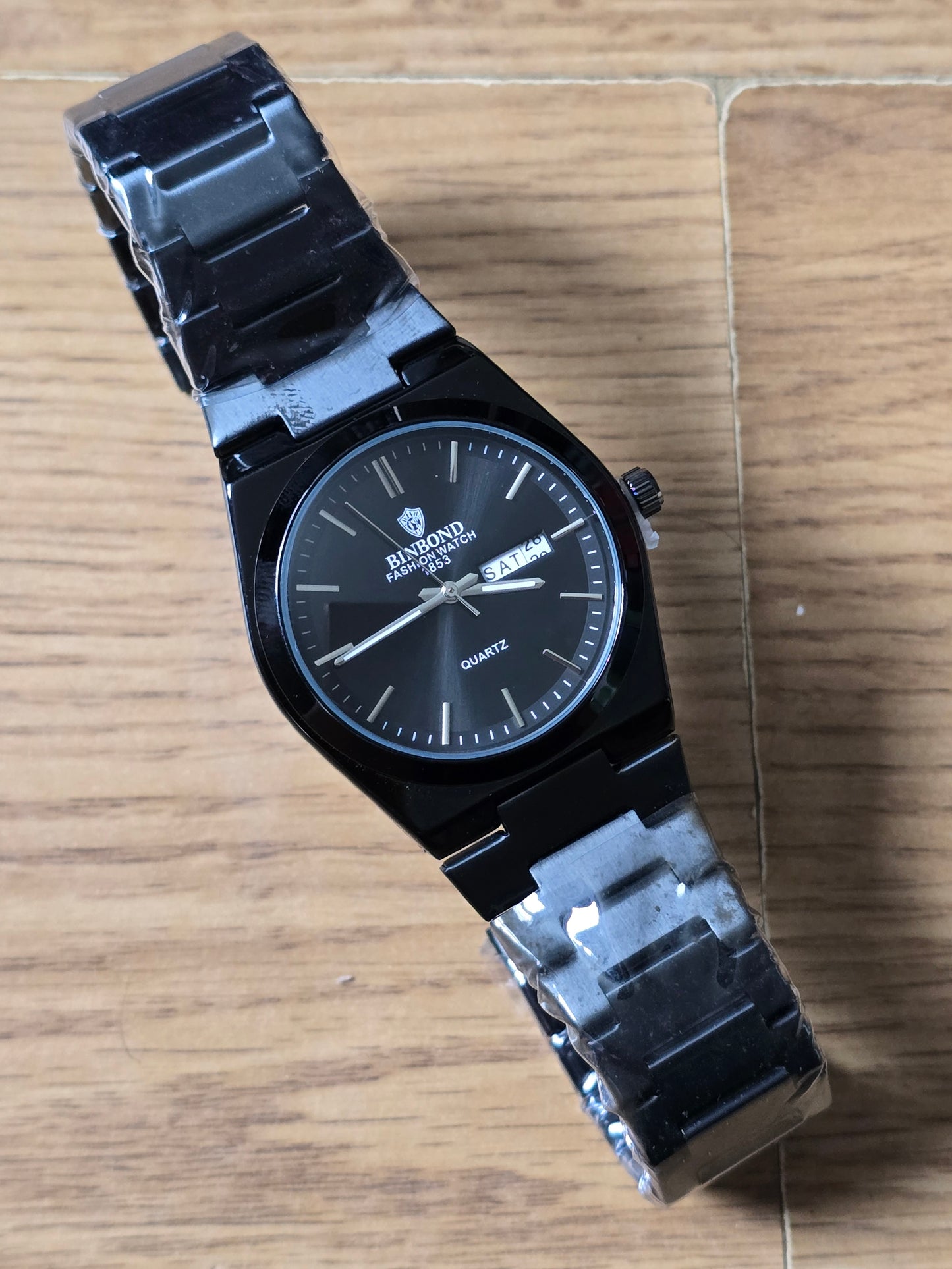 Binbond Mens Quartz Watch - Black - New