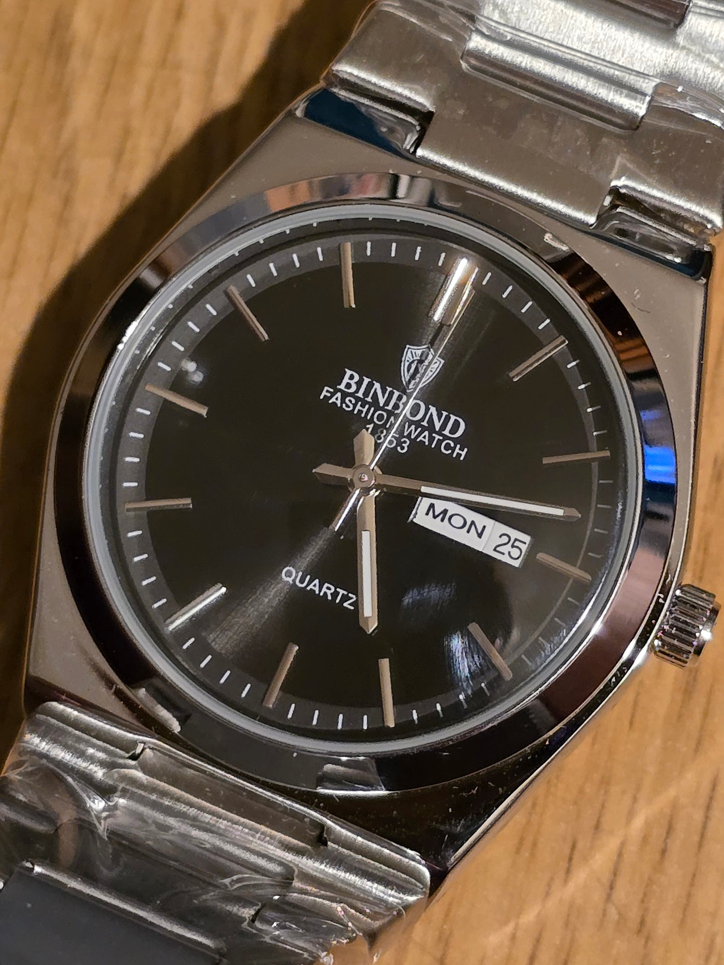 Binbond Mens Quartz Watch - Silver - New