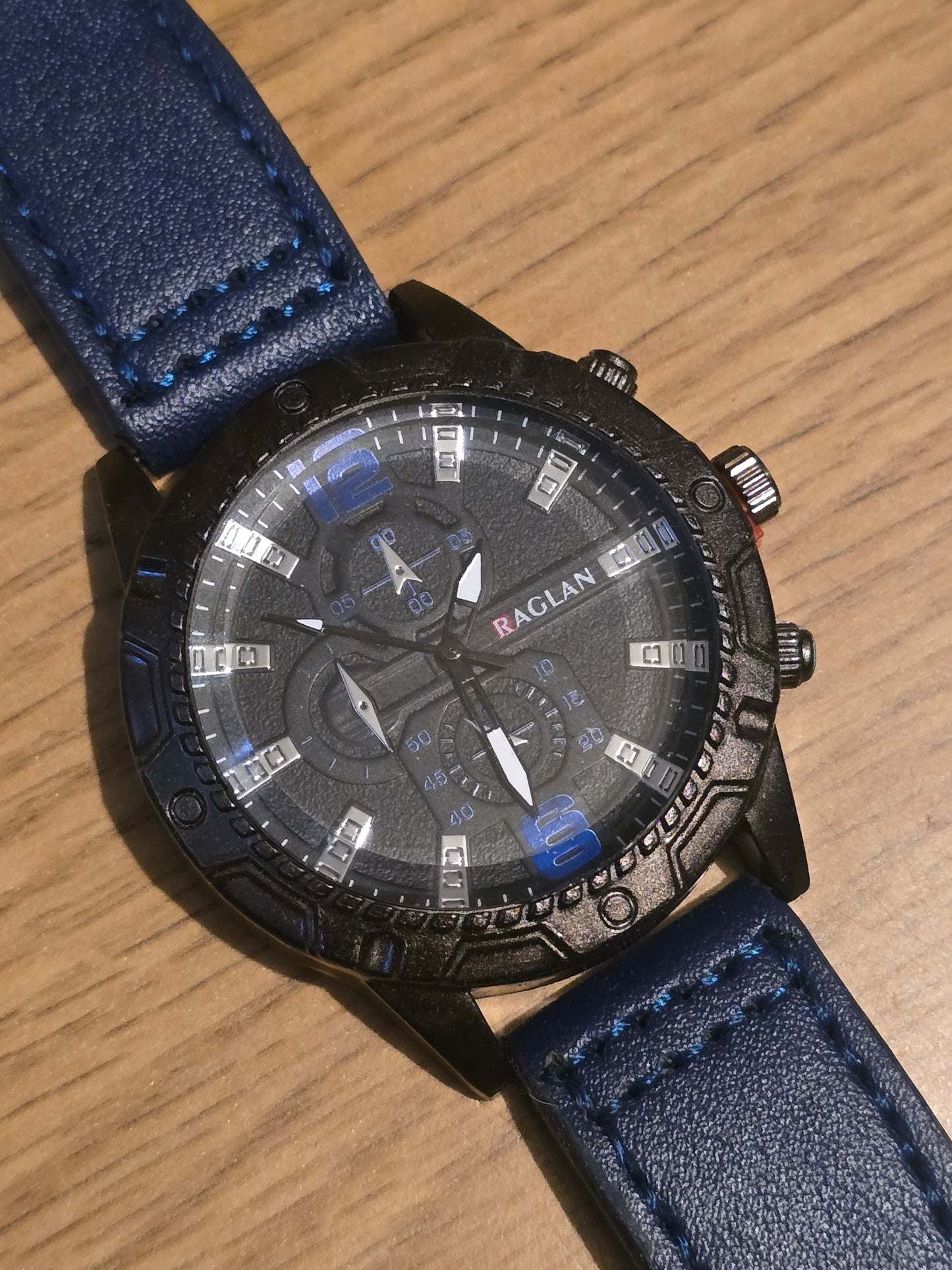 Raglan Mens Quartz Watch - Blue - New - 1