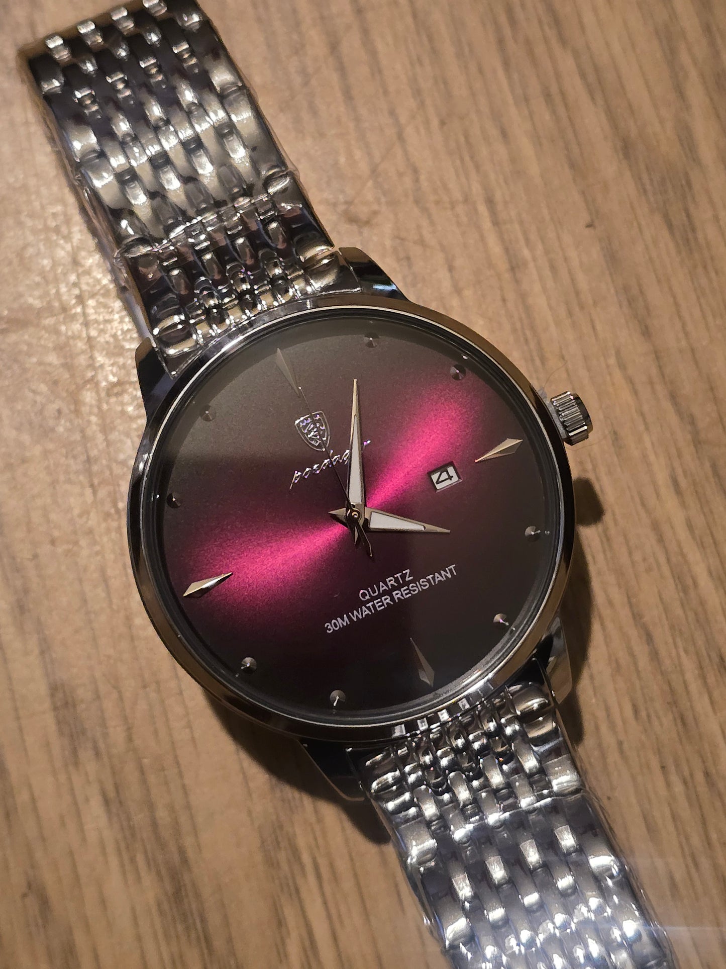 Poedagar Mens Quartz Watch - Purple - New - 1