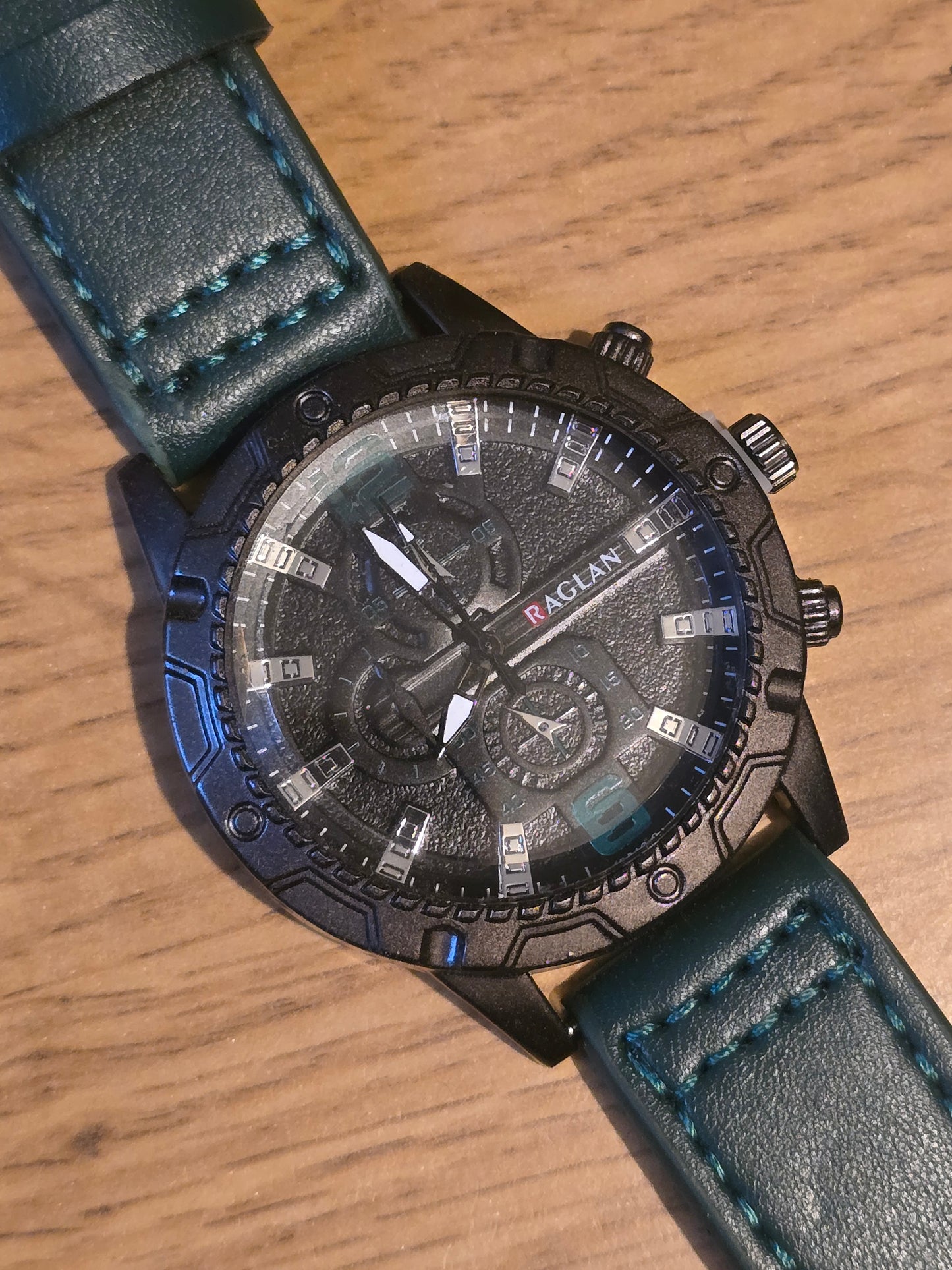 Raglan Mens Quartz Watch - Green - New - 1