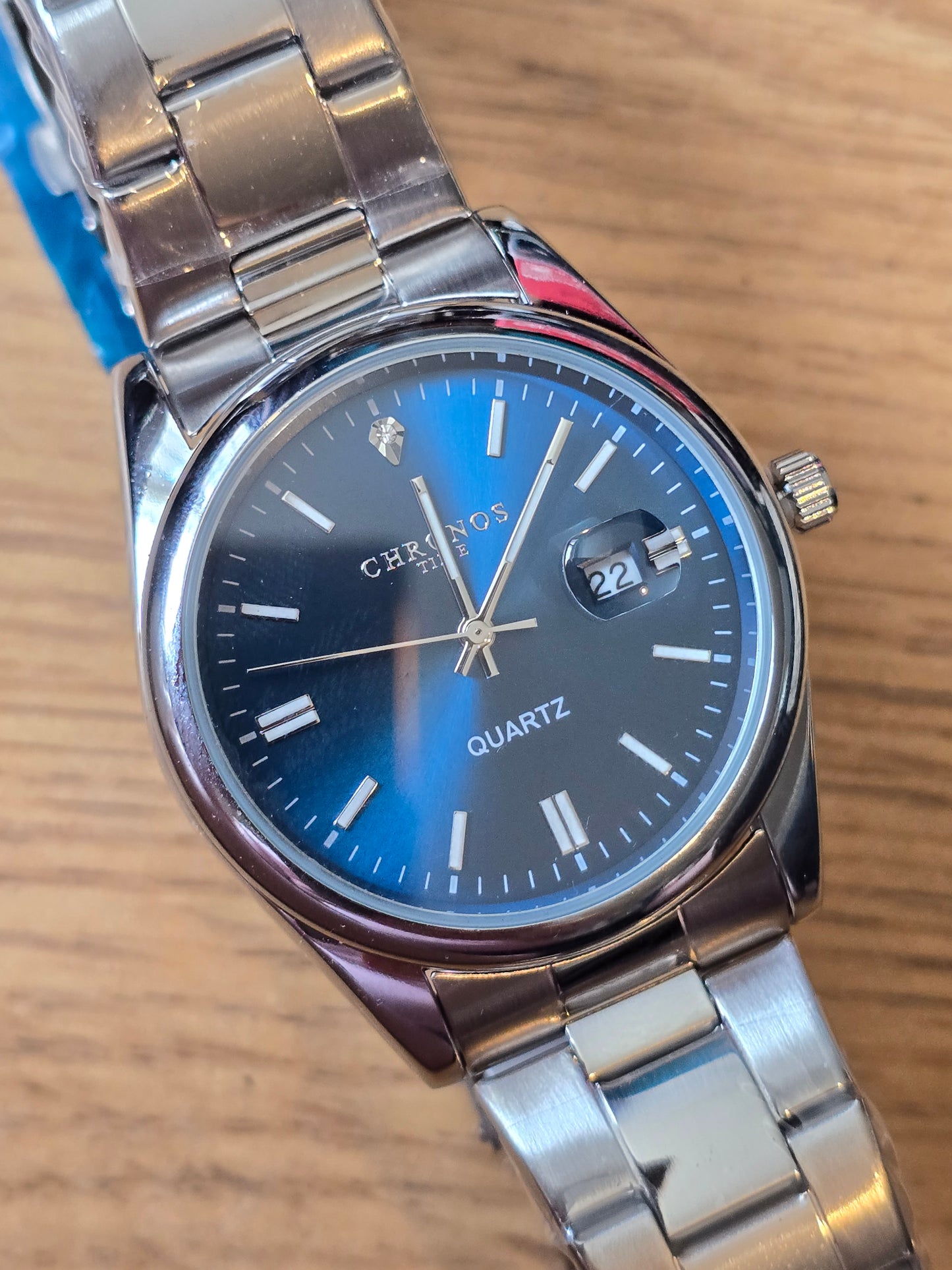 Chronos Mens Quartz Watch - Blue - New - 2