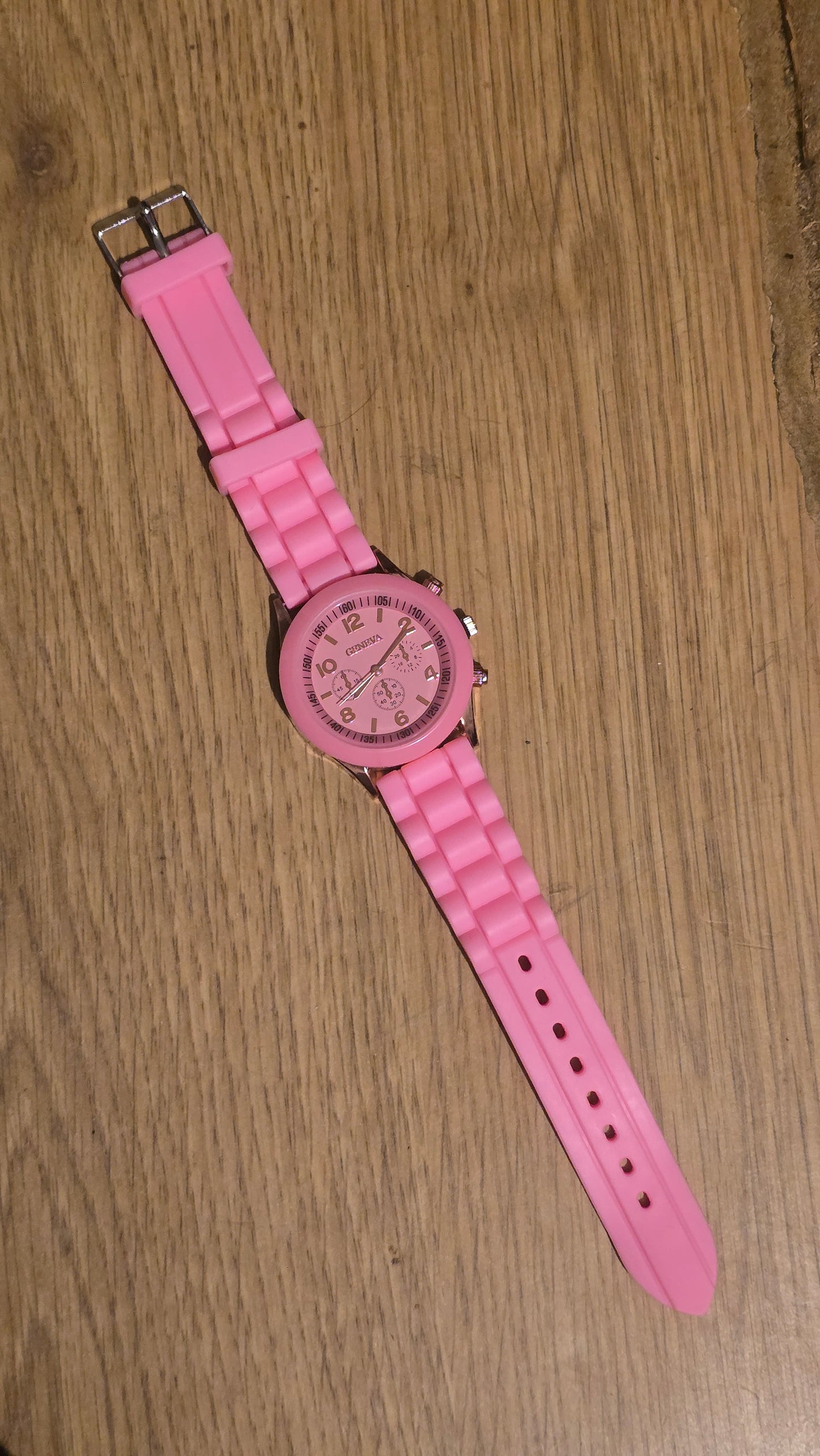 Geneva Ladies Quartz Watch - Pink - New