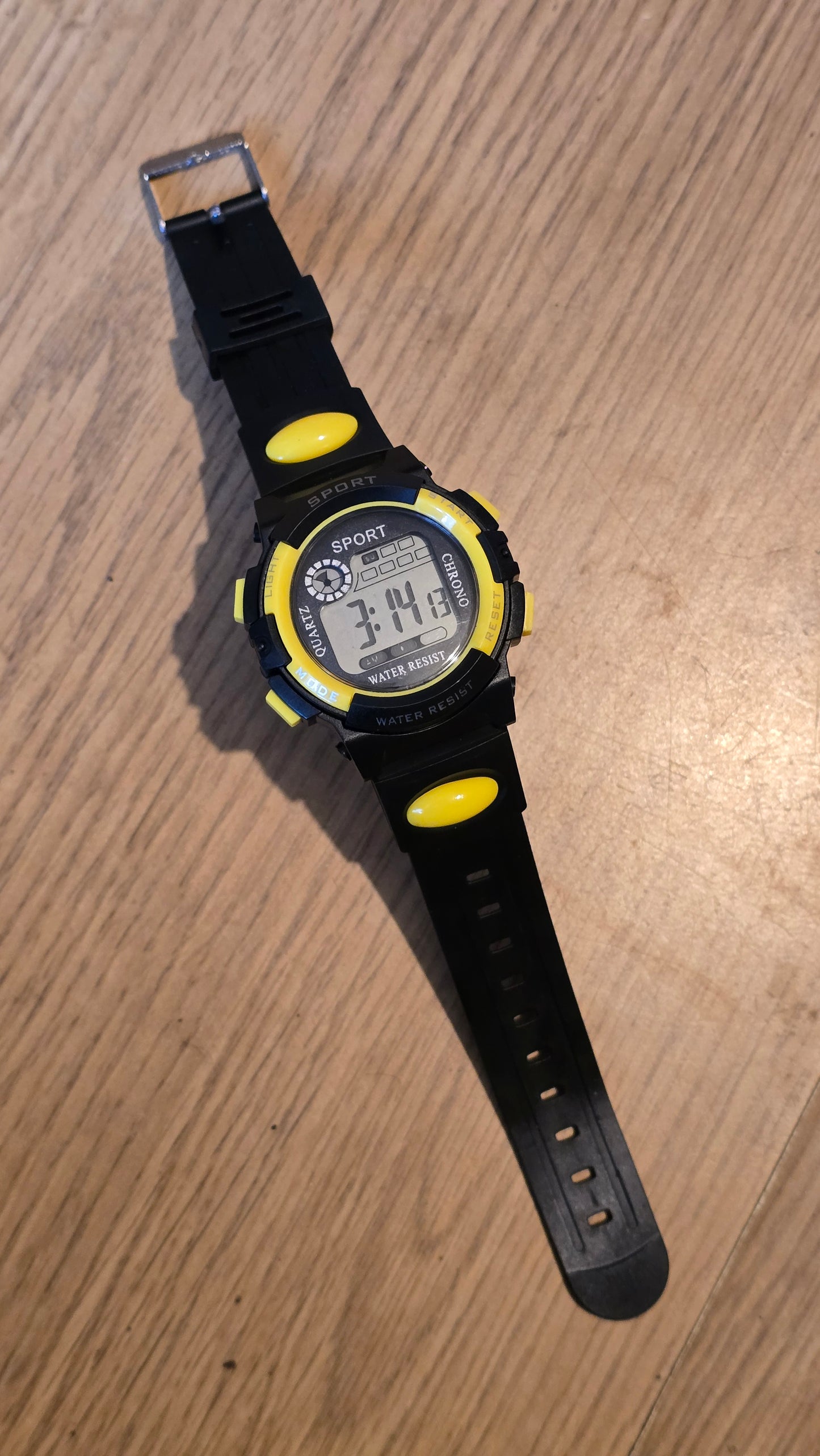 WYW Digital Sports Watch - Unisex - Yellow - New