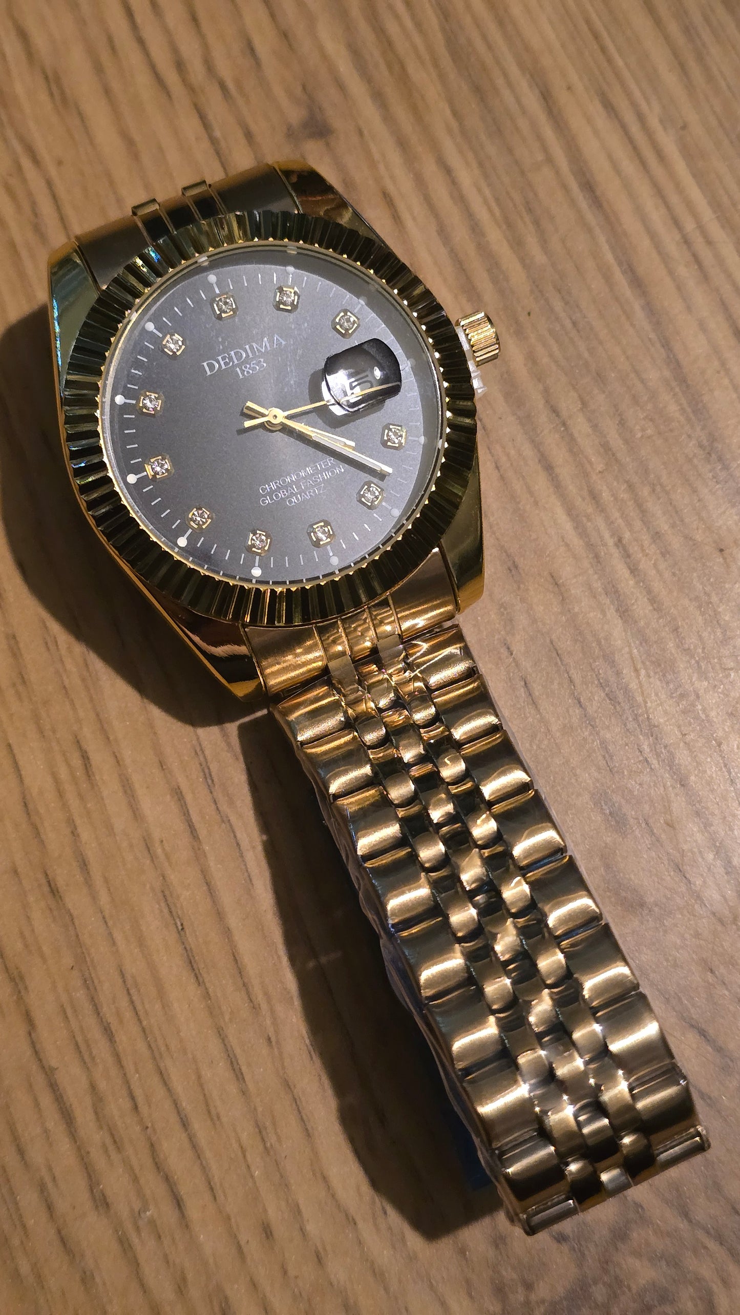 Dedima Gold Coloured Mens Quartz Watch - New - 1