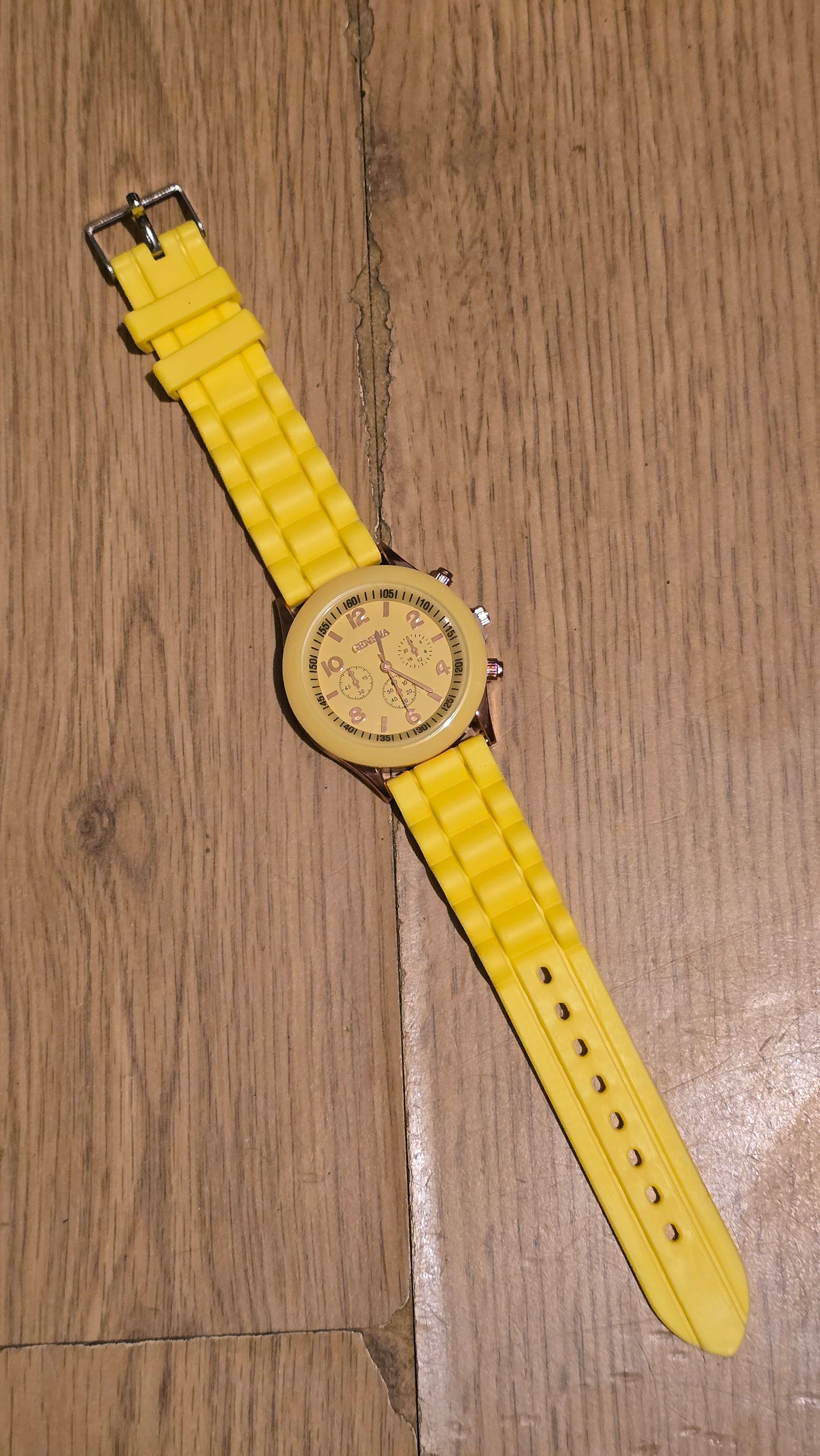 Geneva Ladies Quartz Watch - Yellow - New