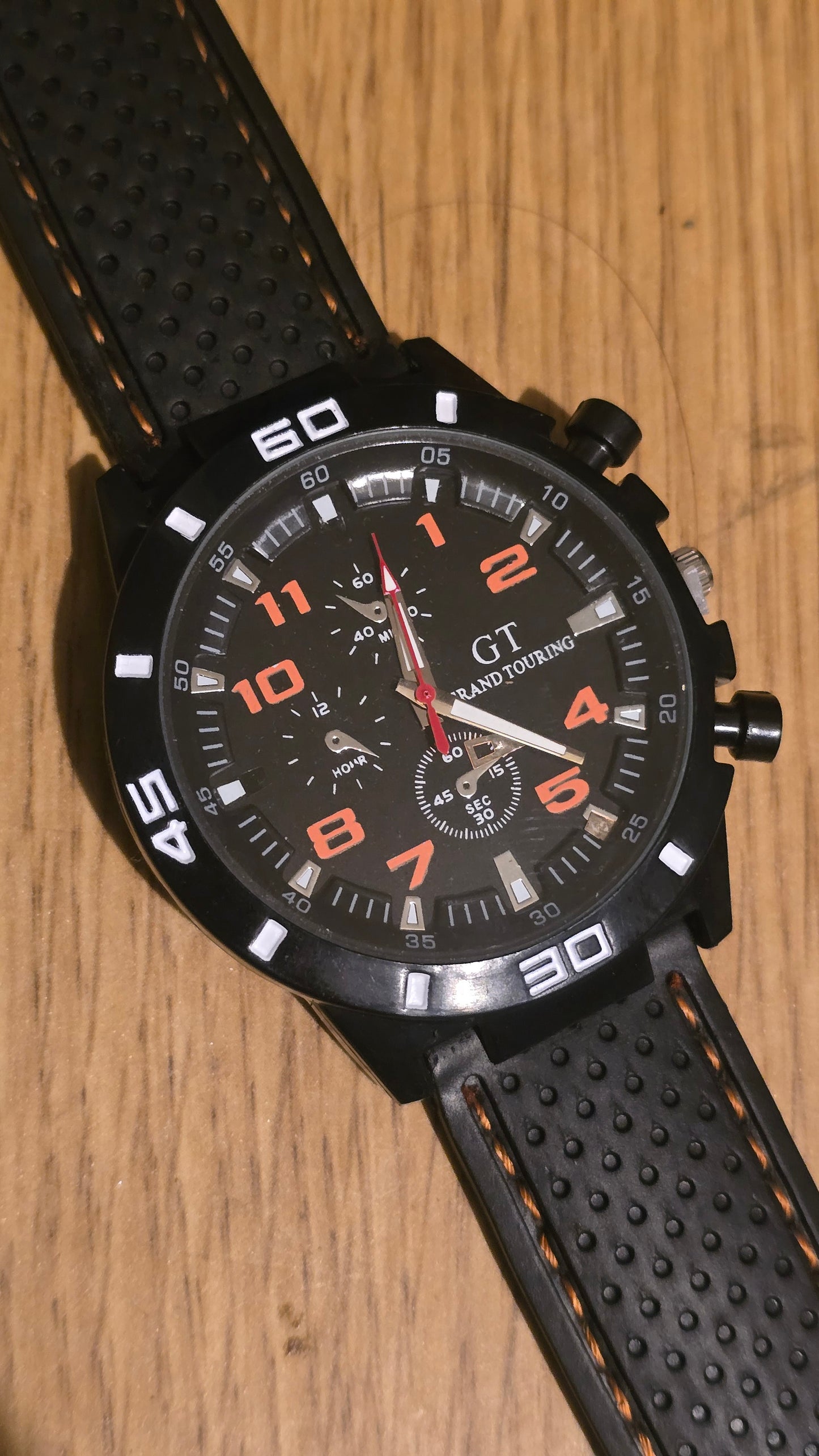 G.T Mens Quartz Watch - Orange - New