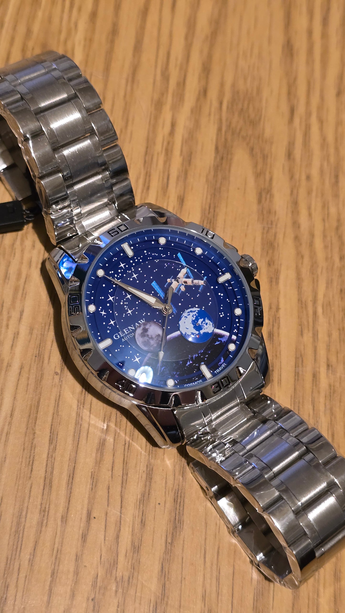 Glenaw Cosmic Travel Automatic Self-Winding Mens Watch - 1