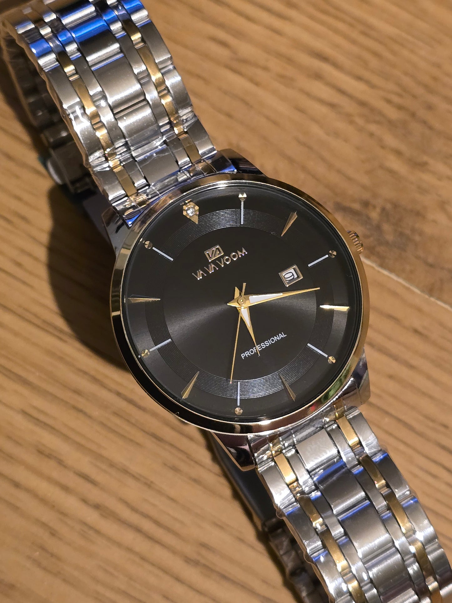 Va Va Voom Bi-Coloured Mens Quartz Watch - Black - New - 1