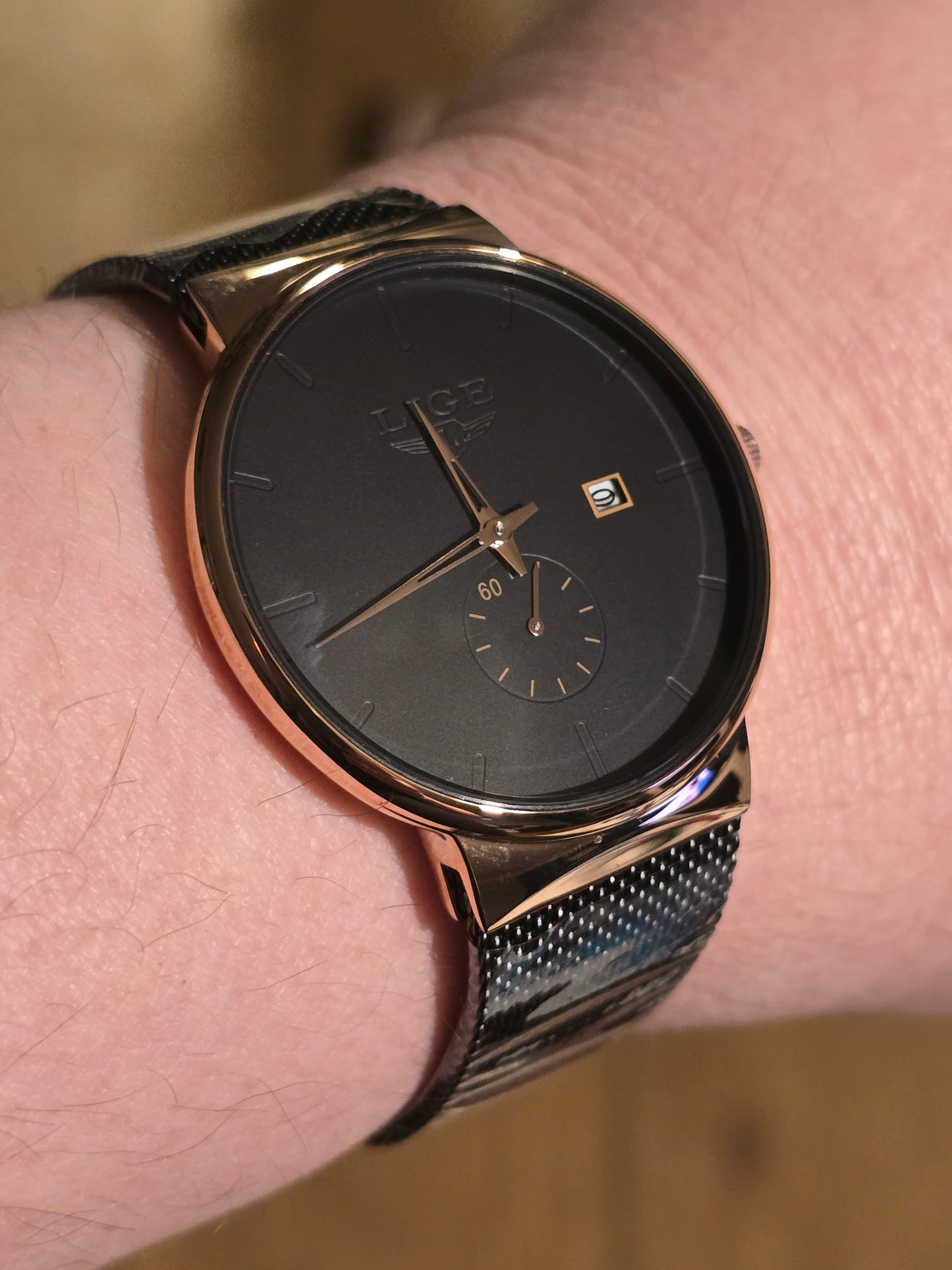 Lige Mens Quartz Watch - New - 1