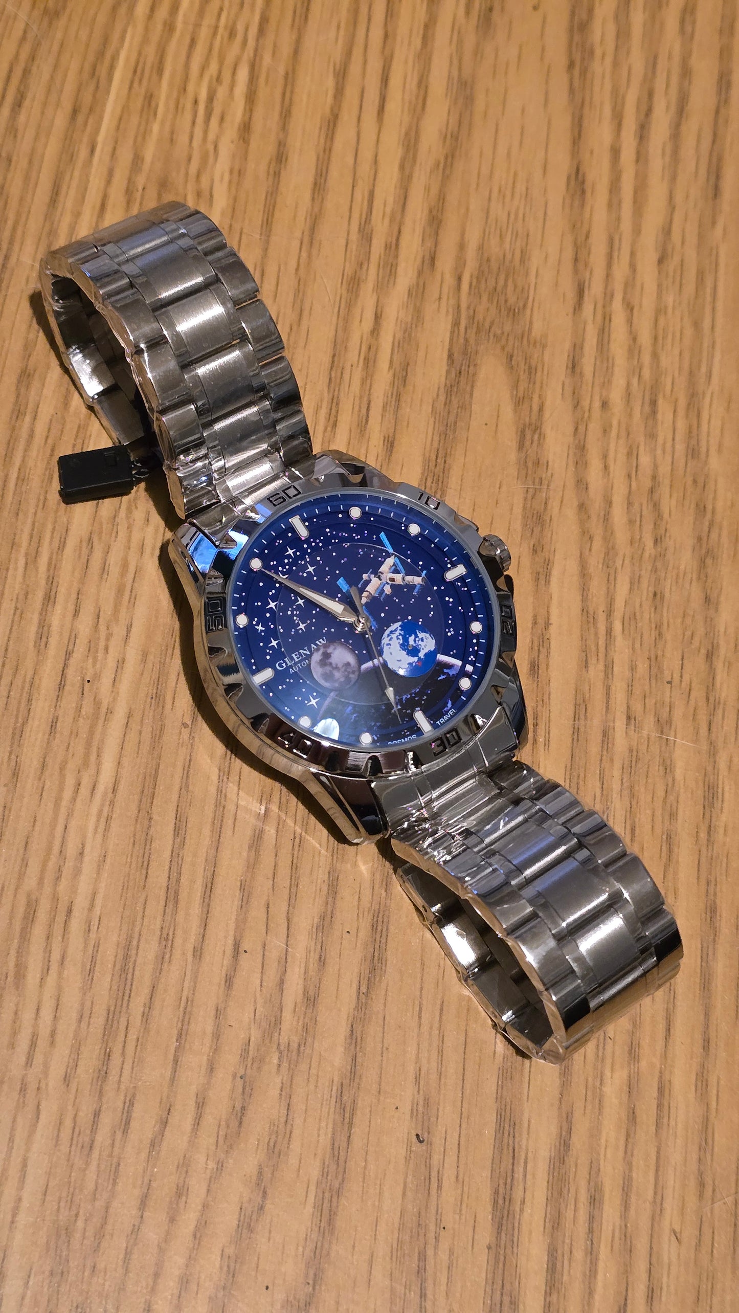 Glenaw Cosmic Travel Automatic Self-Winding Mens Watch - 1