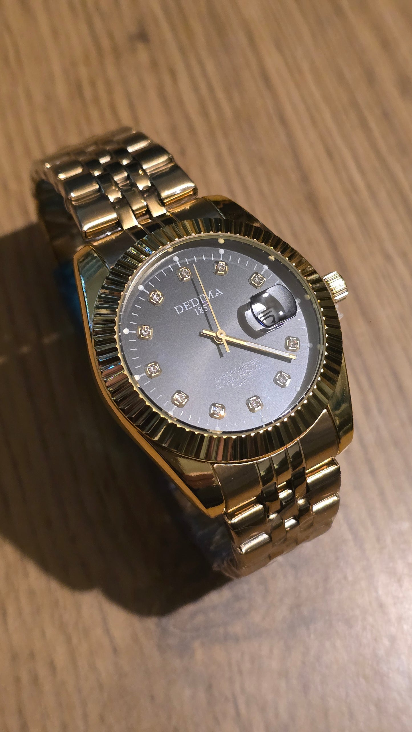 Dedima Gold Coloured Mens Quartz Watch - New - 1