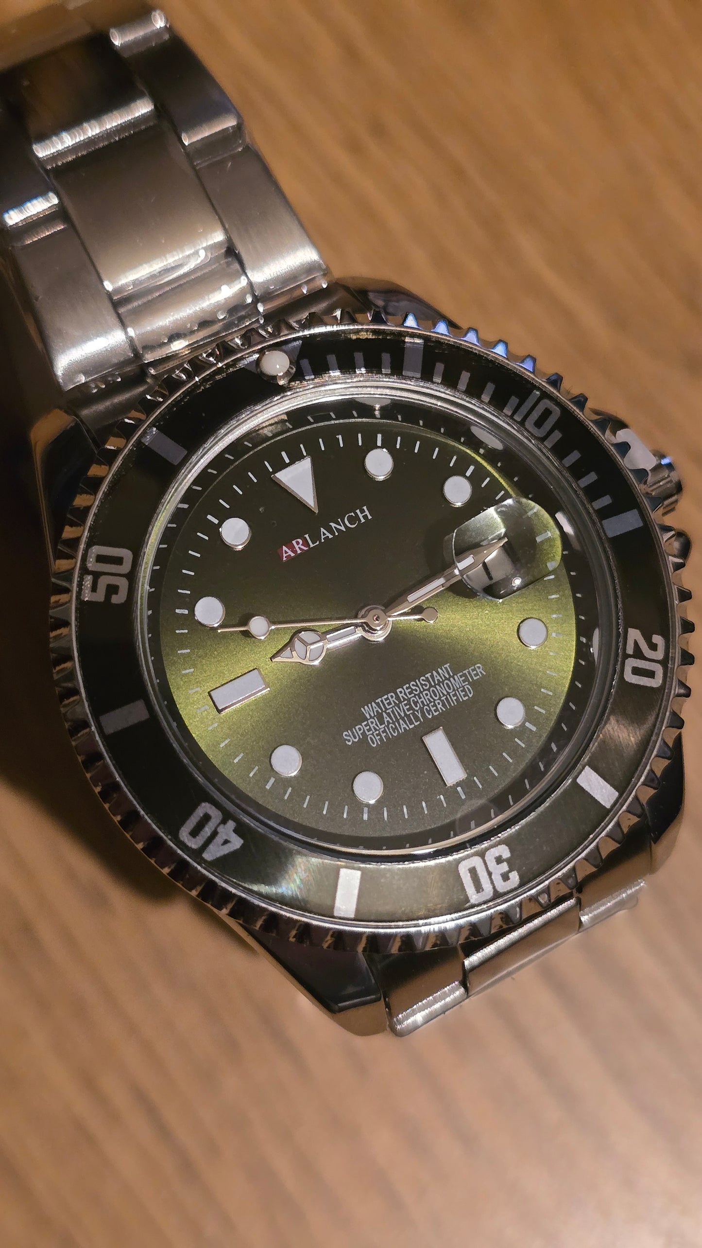 Arlanch Mens Quartz Watch - Green - New - 1