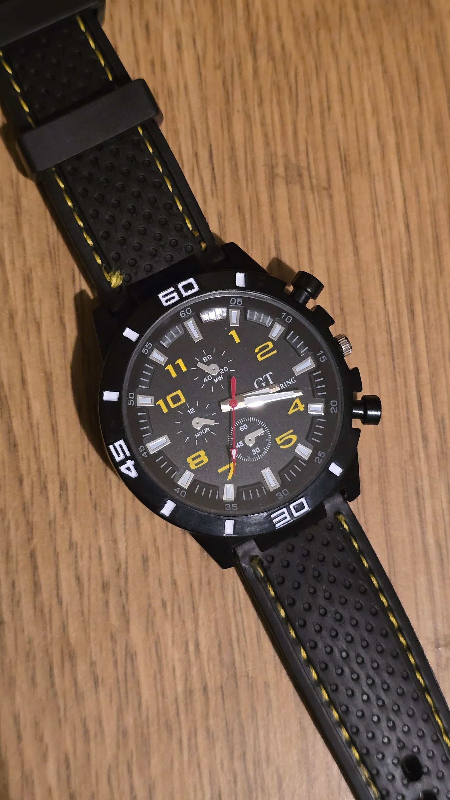 G.T Mens Quartz Watch - Yellow - New