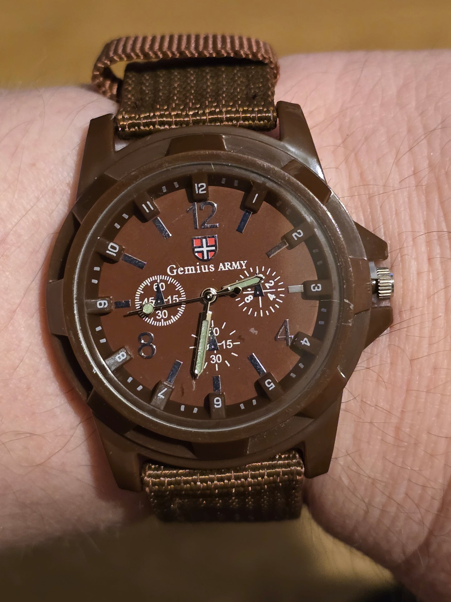 Gemius Army Unisex Quartz Watch - Brown - New