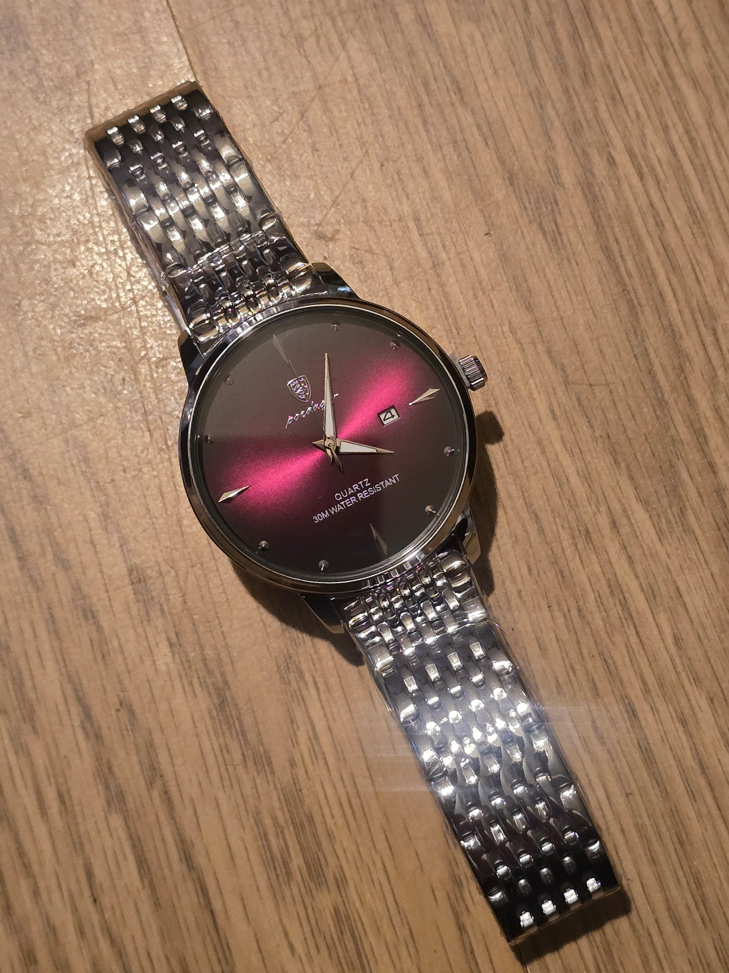 Poedagar Mens Quartz Watch - Purple - New - 1