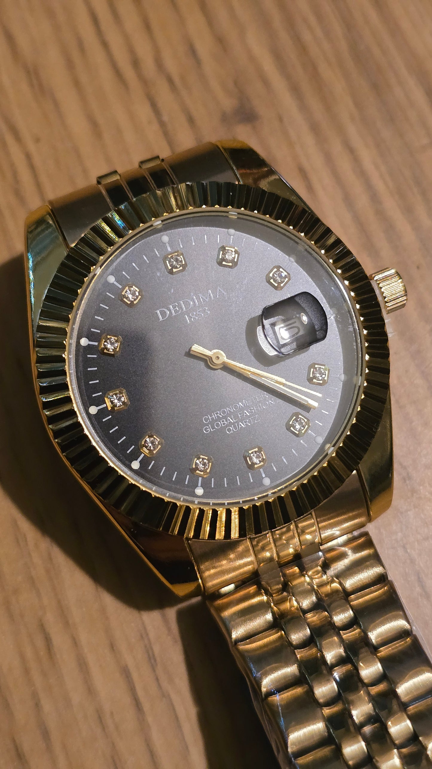 Dedima Gold Coloured Mens Quartz Watch - New - 1