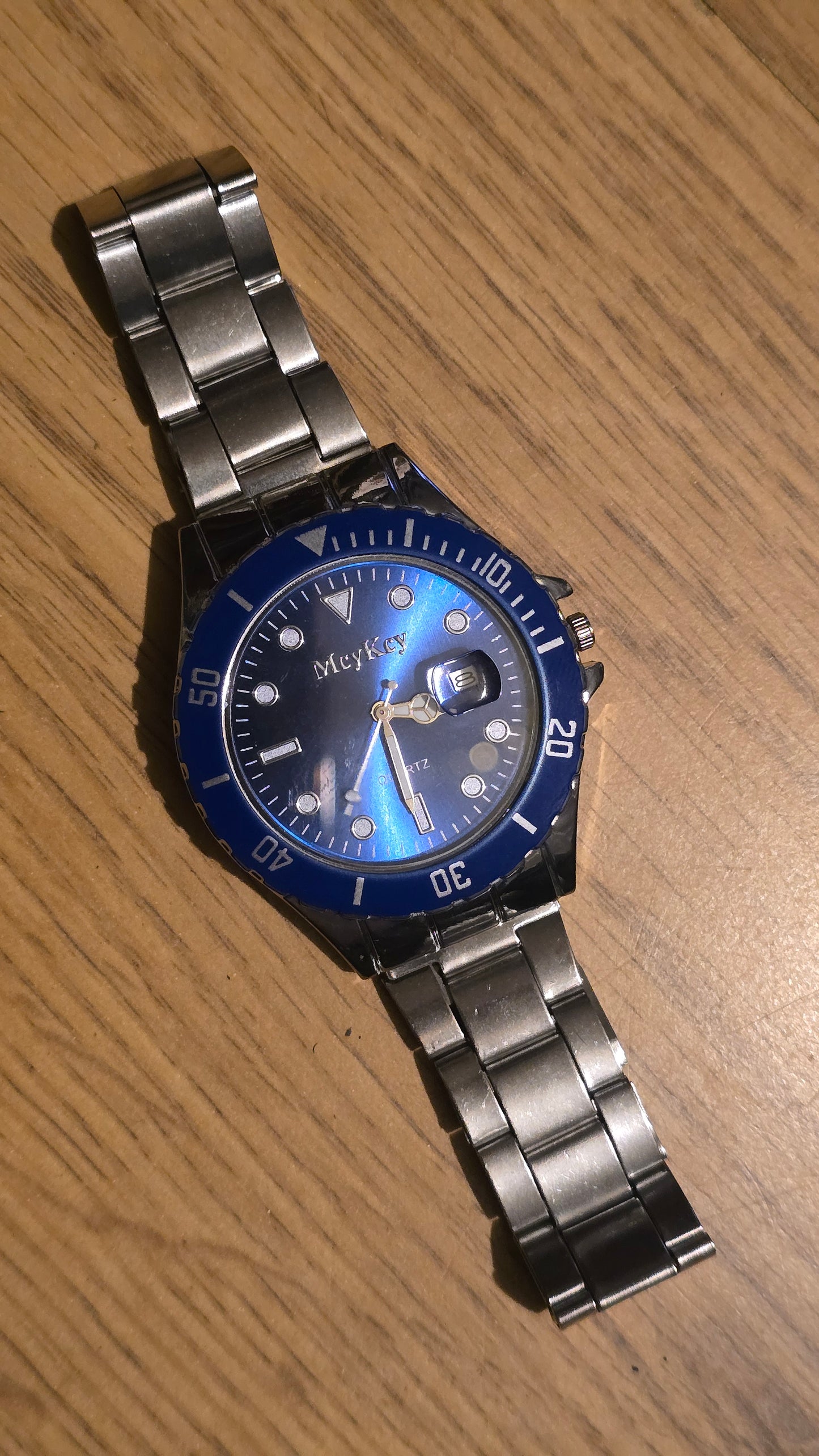 MeyKey Mens Quartz Watch - Blue - New