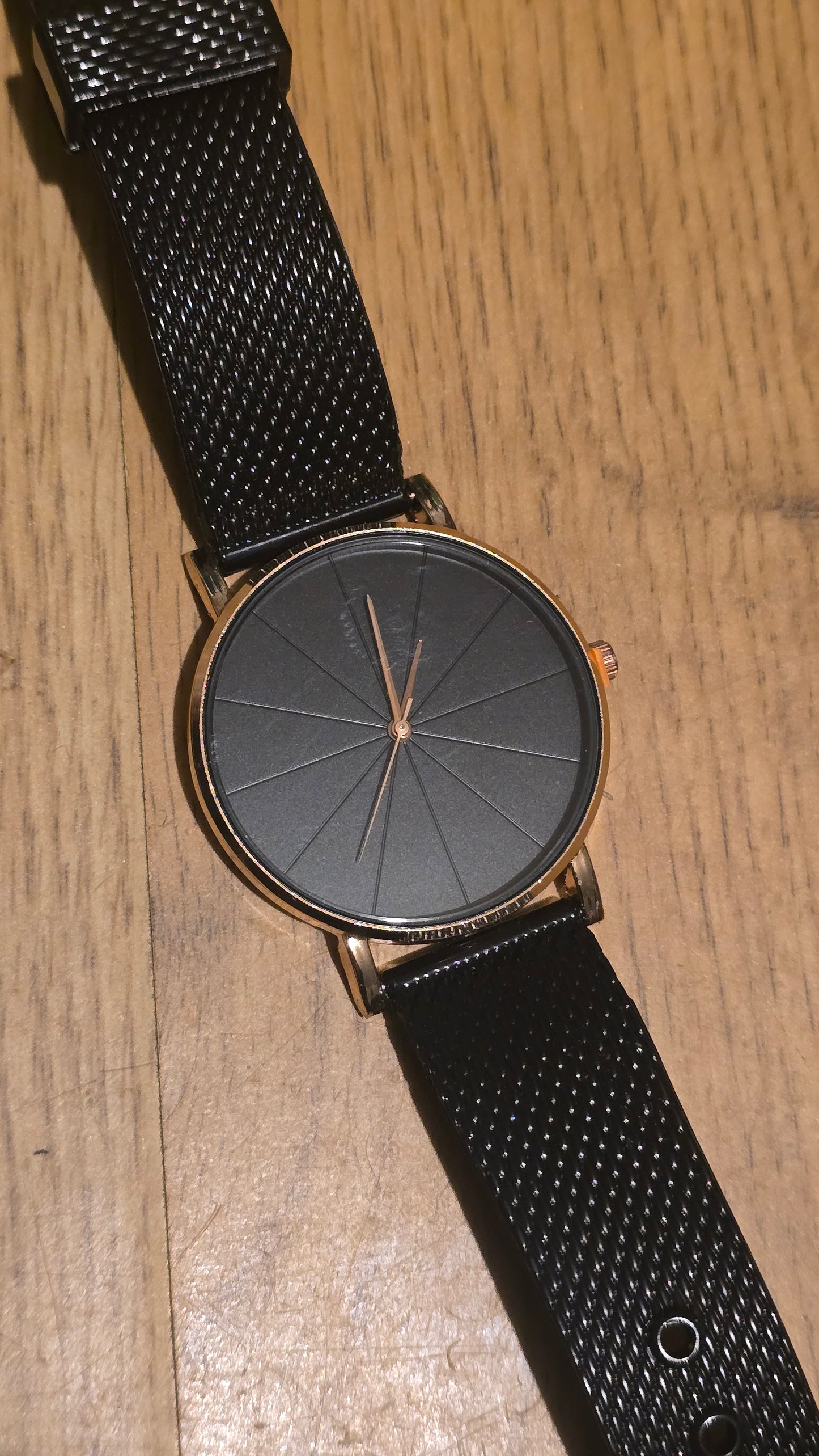 Ladies Black Mesh Quartz Watch - New