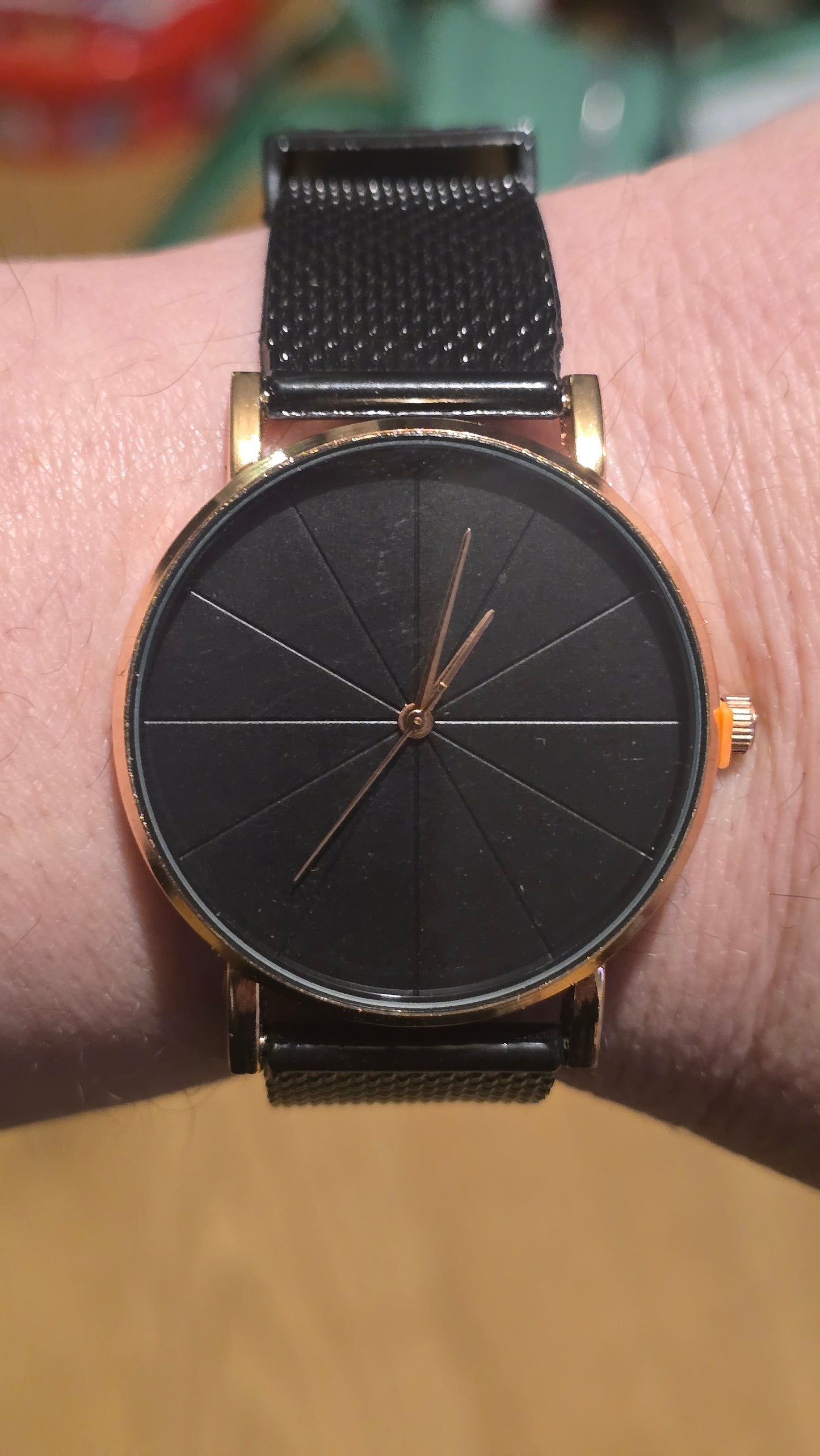 Ladies Black Mesh Quartz Watch - New