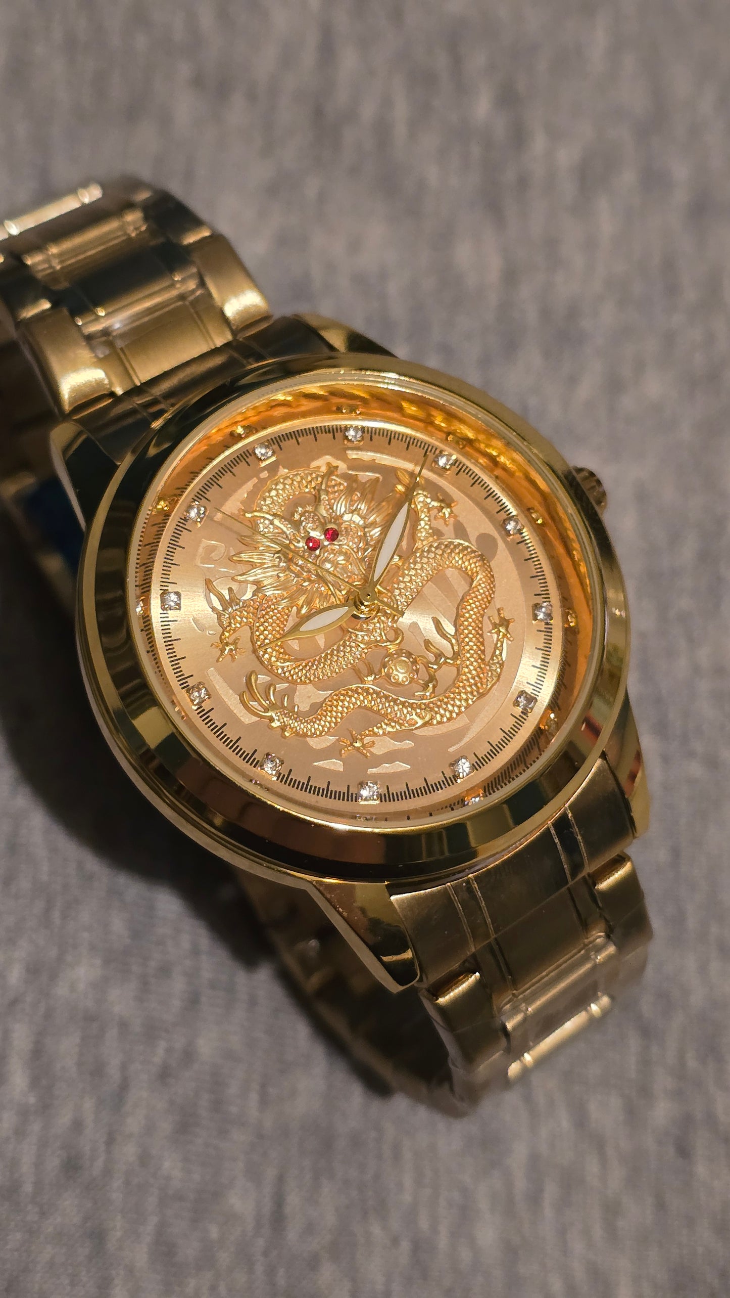 Fngeen Golden Dragon Mens Automatic Mechanical Self-Winding Watch - New - 1