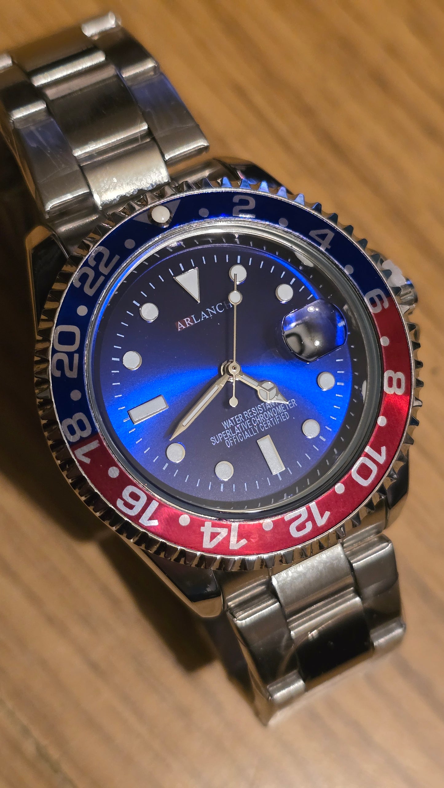 Arlanch Mens Quartz Watch - Pepsi - New - 1