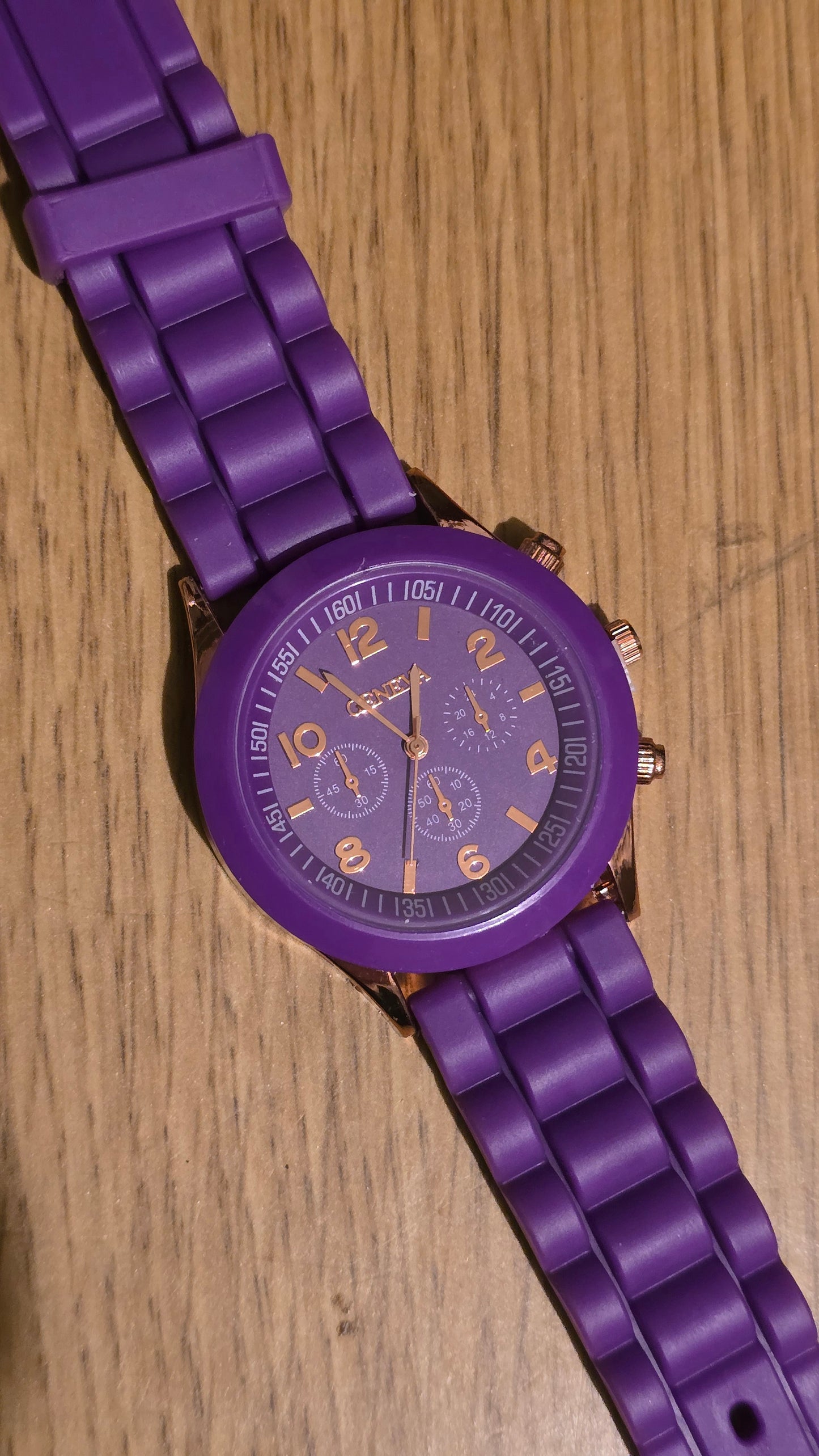 Geneva Ladies Quartz Watch - Purple - New