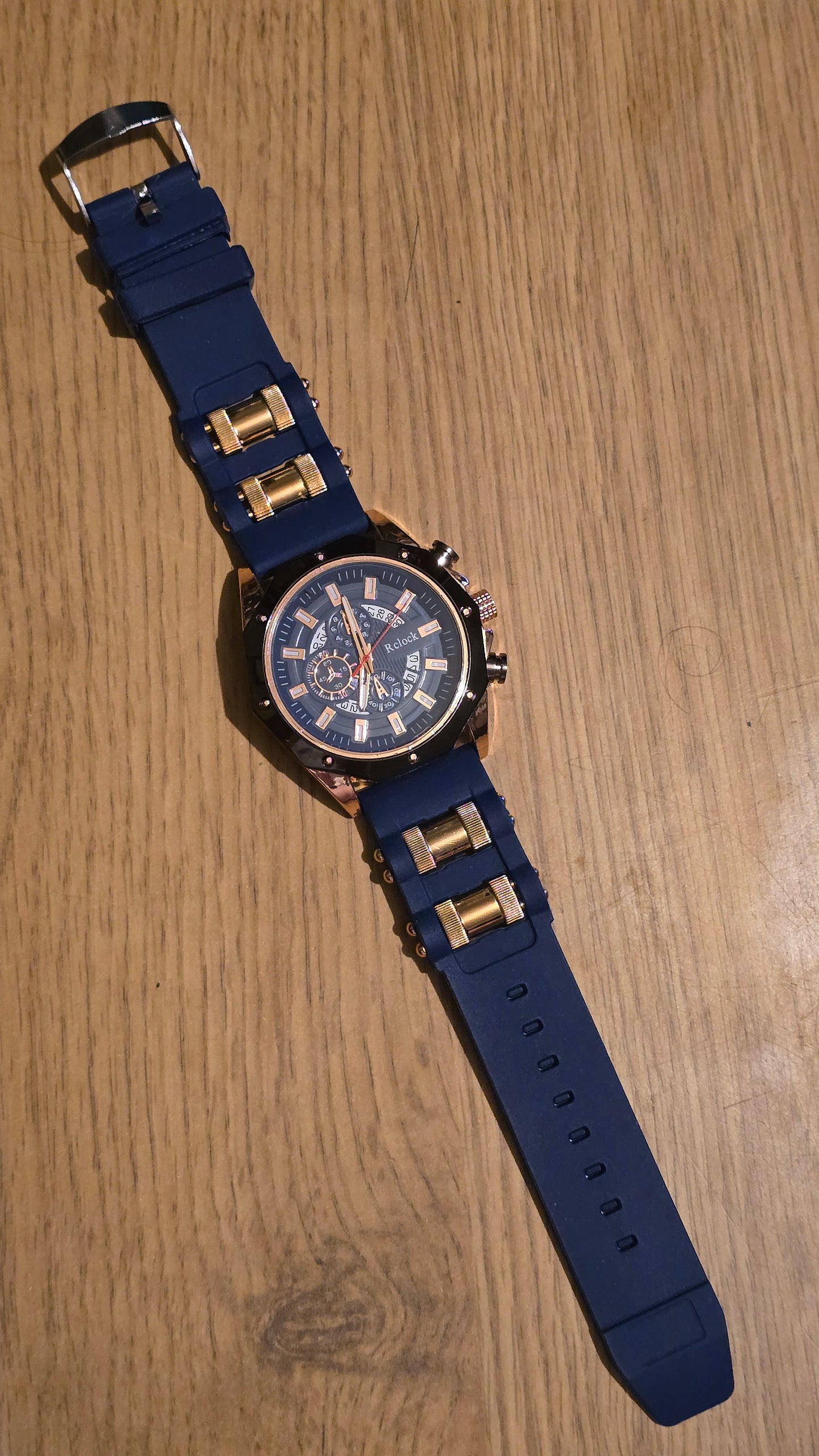 RClock Mens Quartz Watch - Blue - New