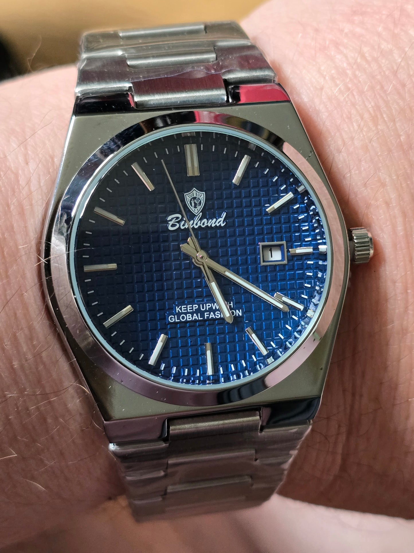 Binbond Mens Quartz Watch - Blue - New