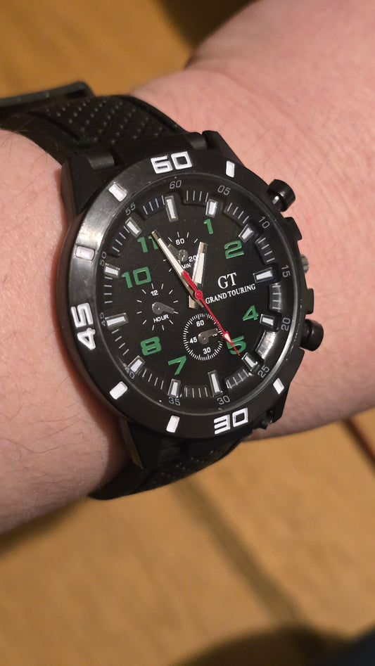 G.T Mens Quartz Watch - Green - New