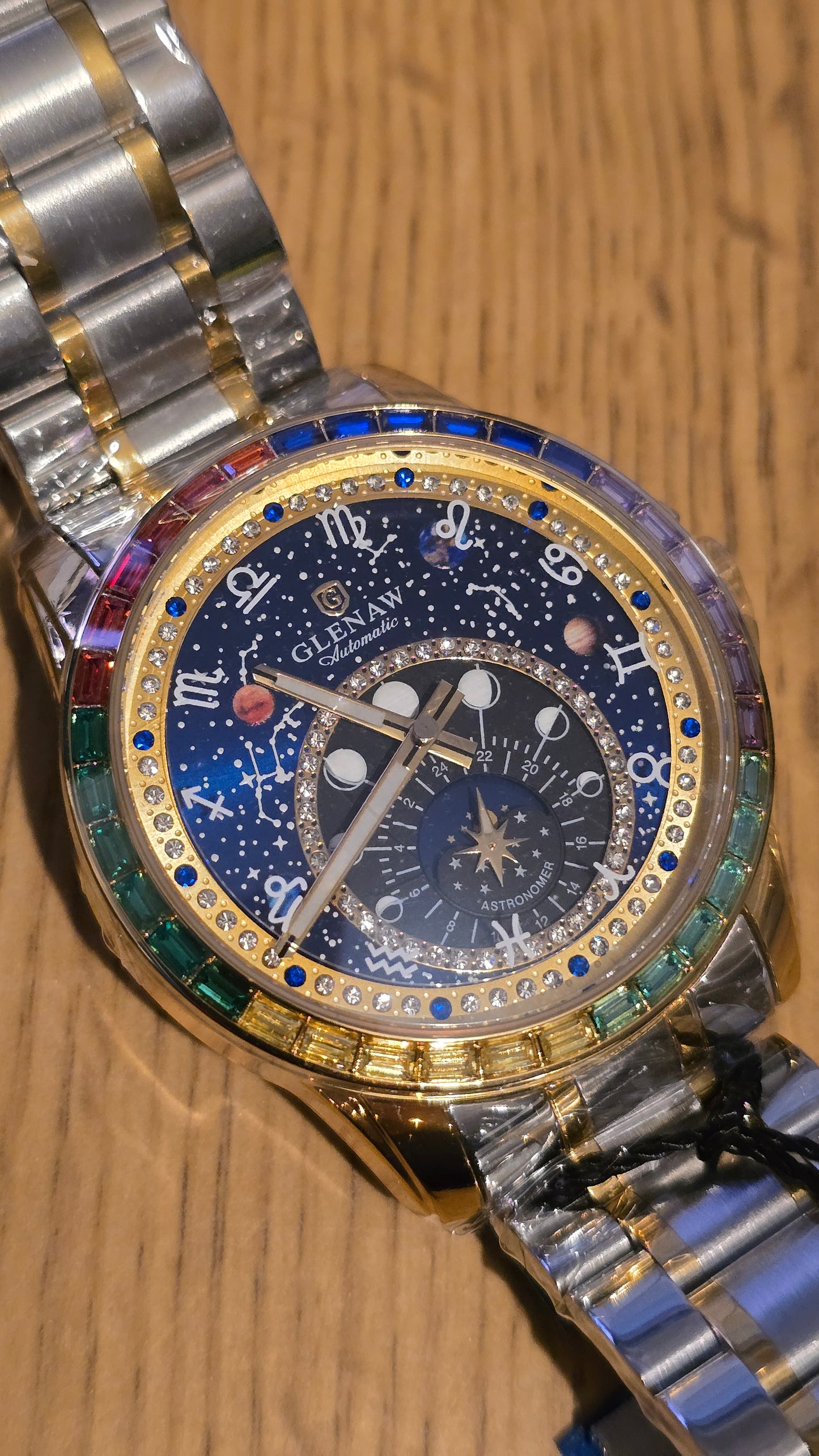 Glenaw Zodiac Constellation Automatic Self-Winding Mens Watch - 1