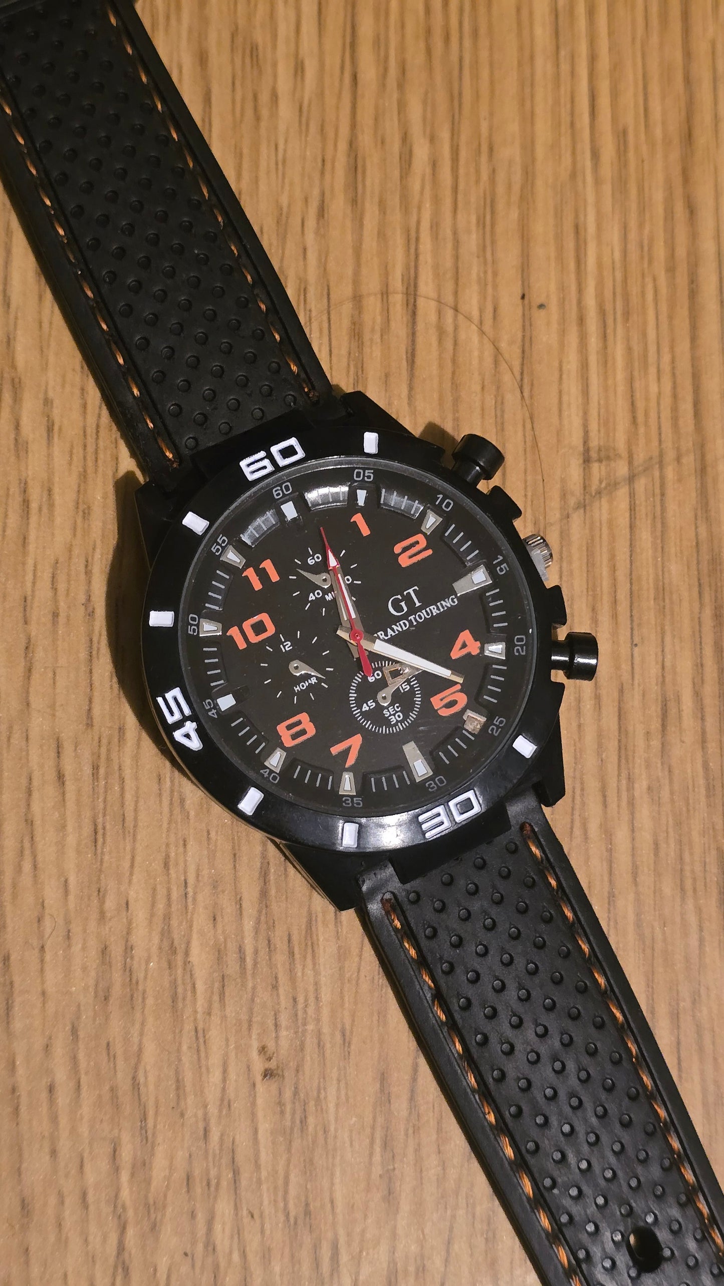 G.T Mens Quartz Watch - Orange - New