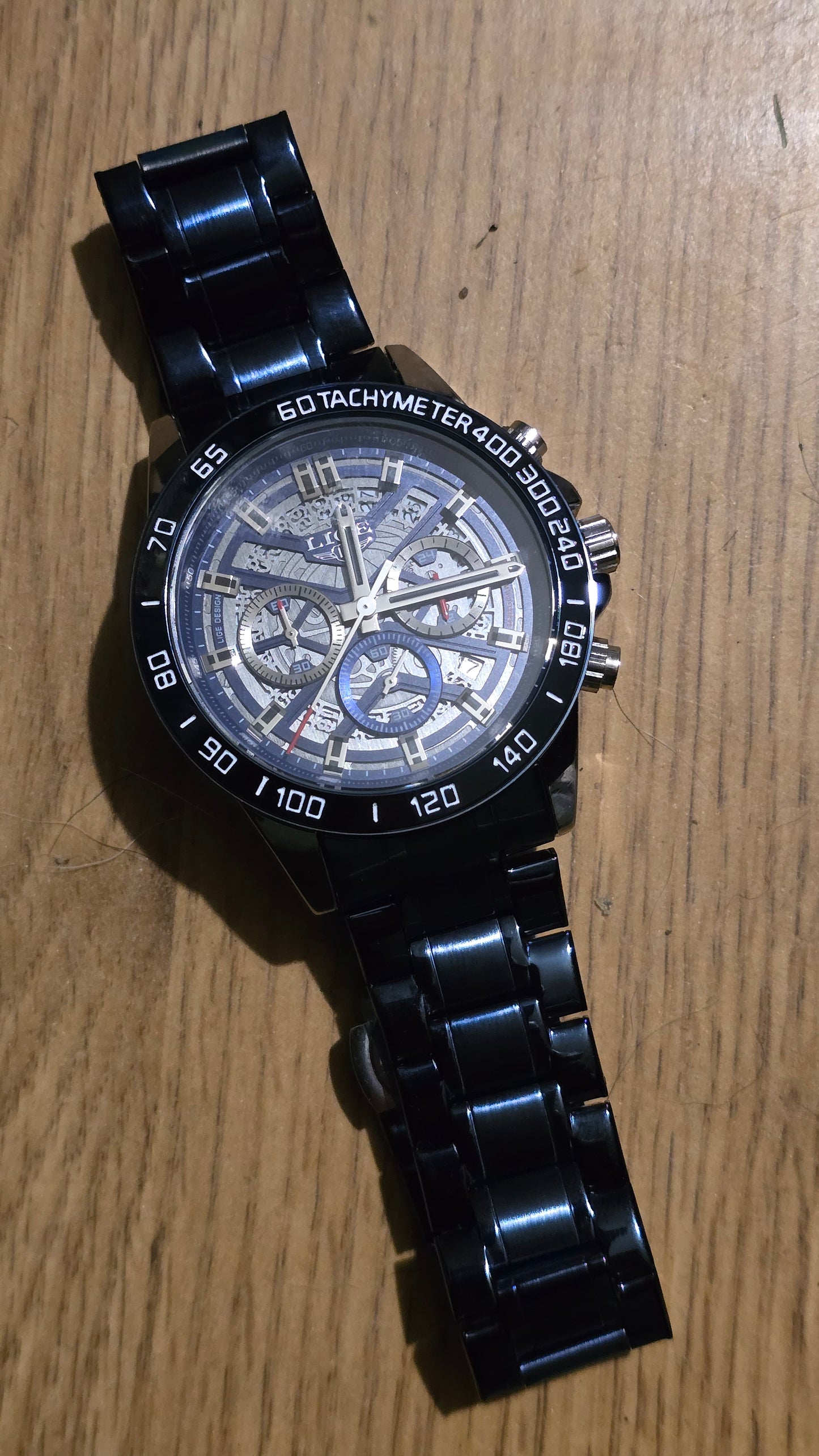 Lige Mens Chronograph Quartz Watch - New - 1