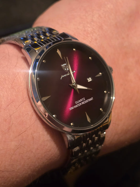 Poedagar Mens Quartz Watch - Purple - New - 1