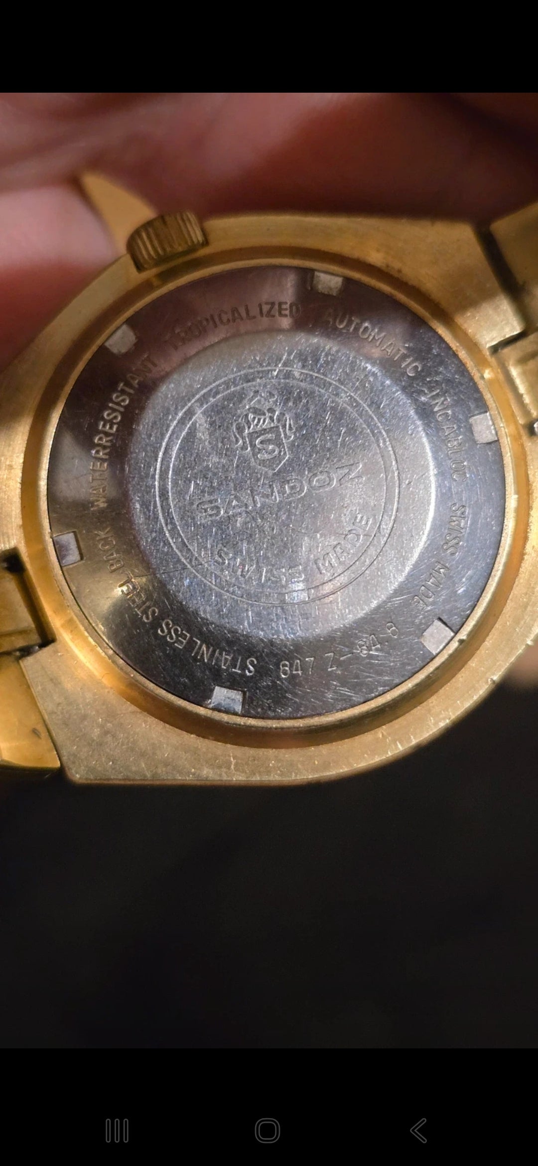 Sandoz Vintage Automatic Self-Winding Mens Watch