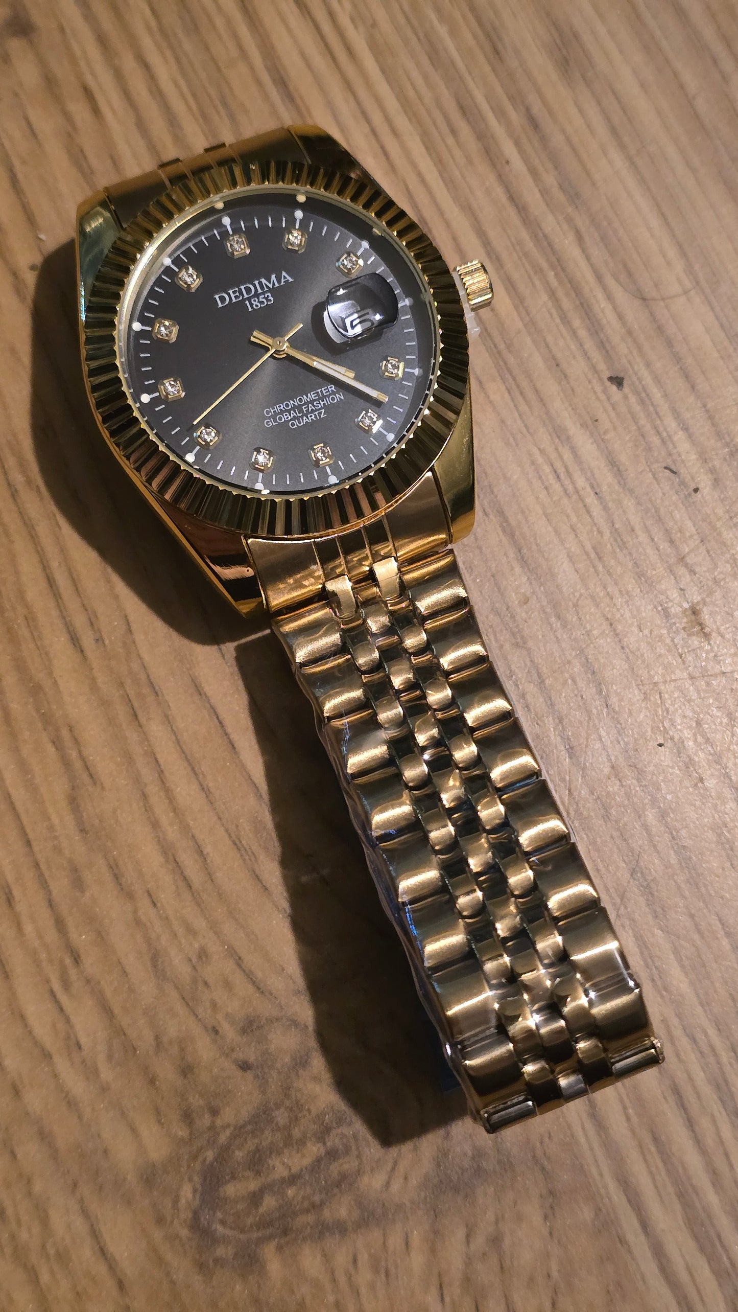 Dedima Gold Coloured Mens Quartz Watch - New - 1