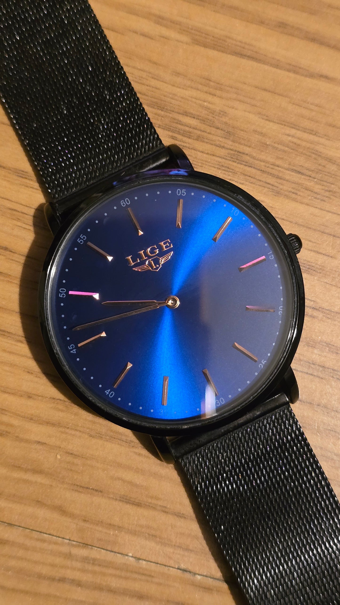 Lige Mens Quartz Dress Watch - New