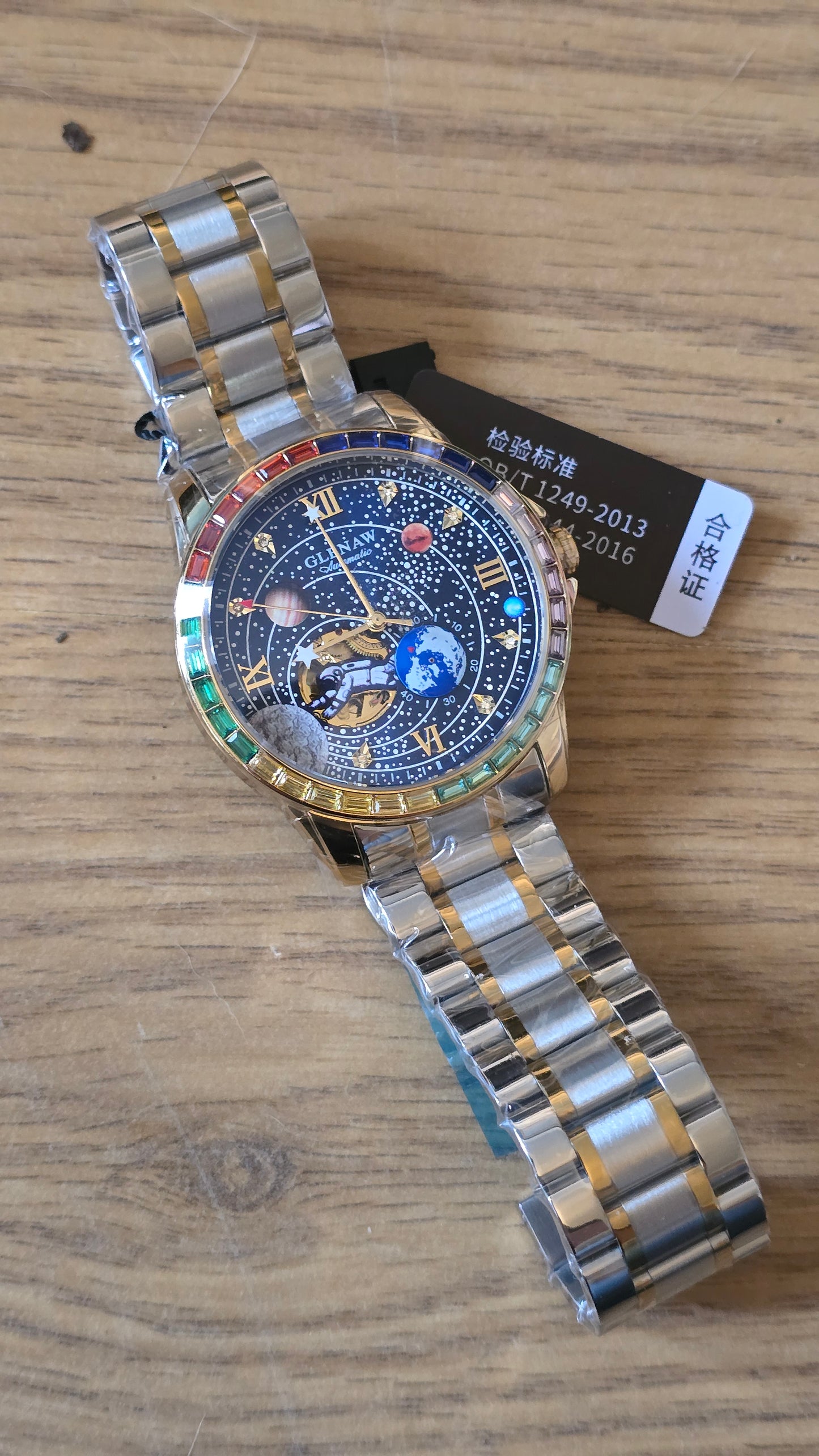 Glenaw Spaceman Constellation Automatic Self-Winding Mens Watch - New - 1