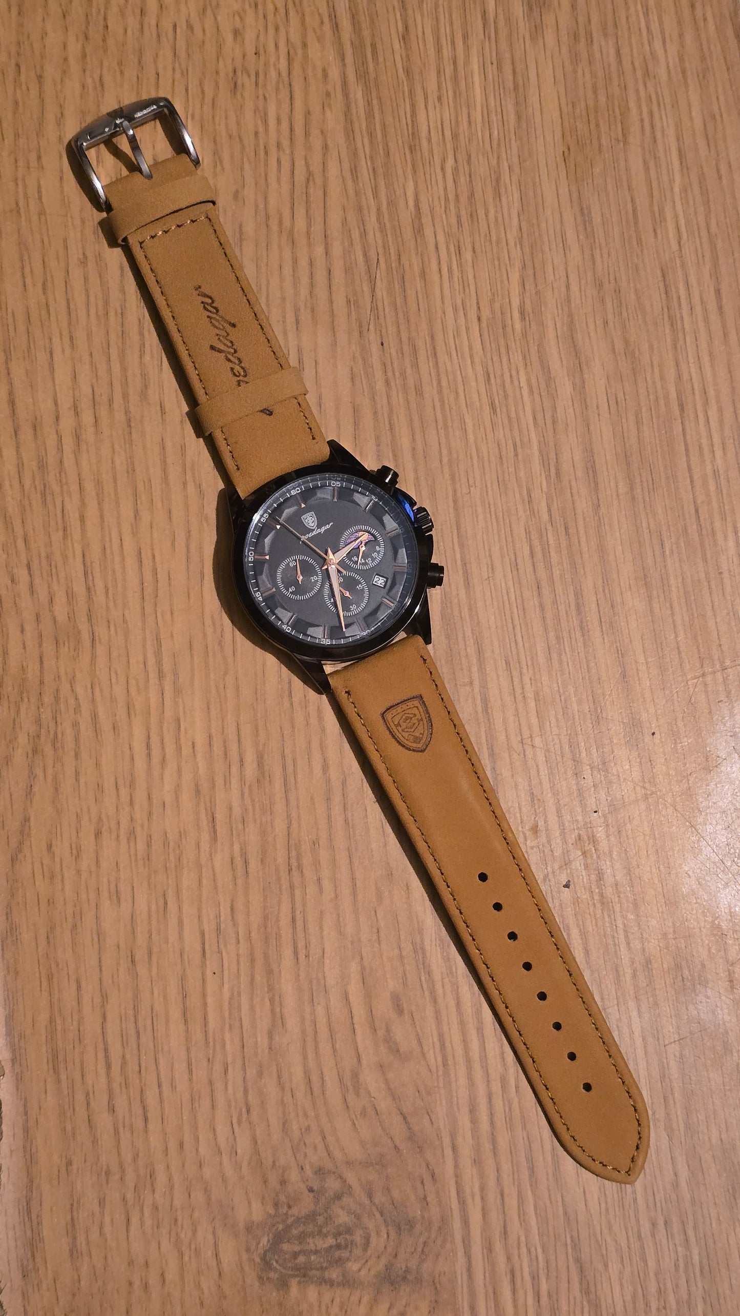 Poedagar Mens Chronograph Quartz Watch - New - 1