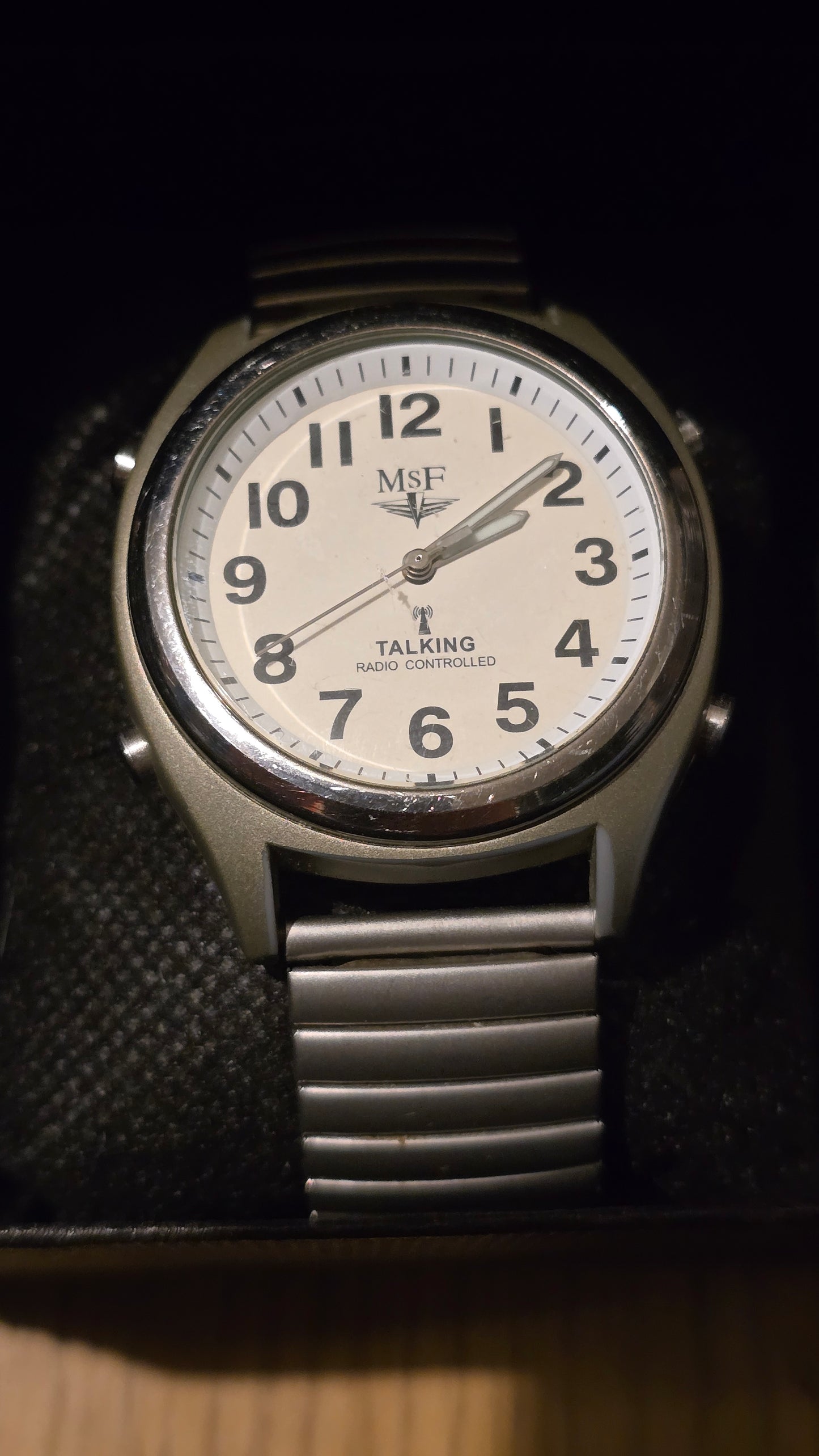 MSF Mens Radio Controlled Talking Watch