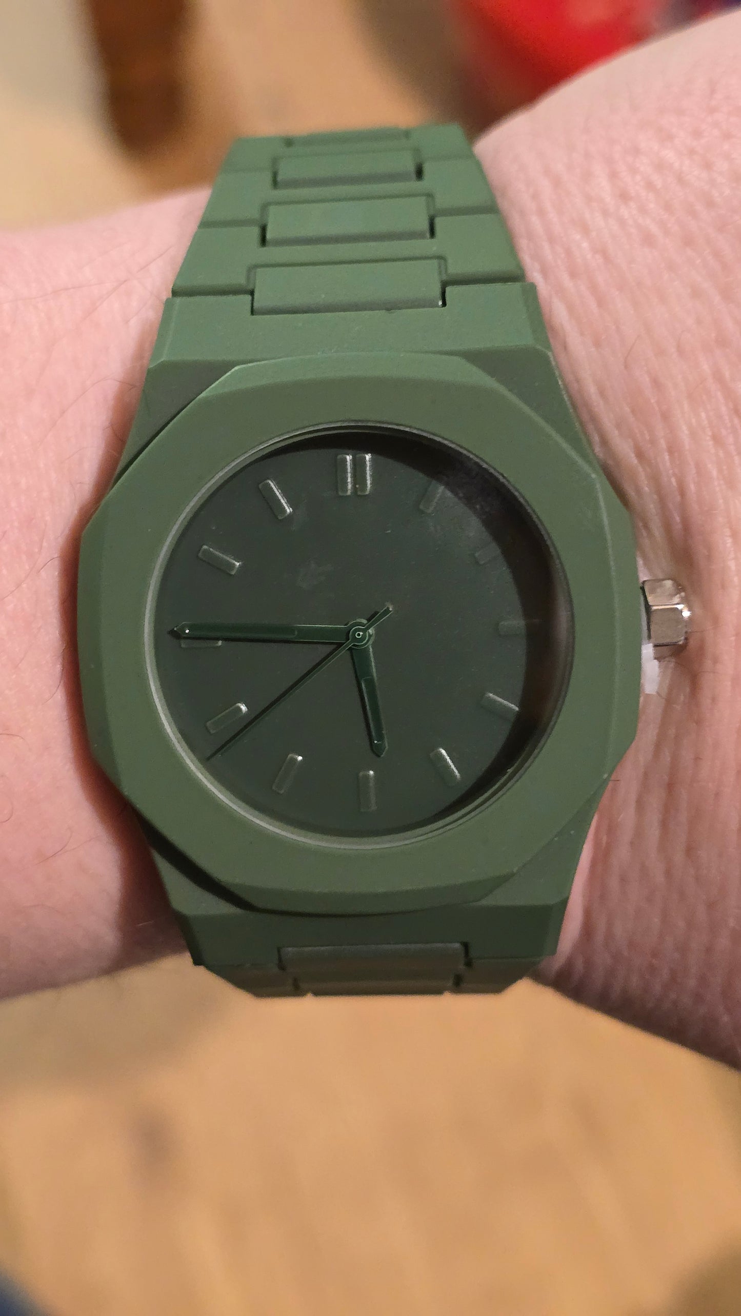 Mens / Unisex Green Quartz Watch - New