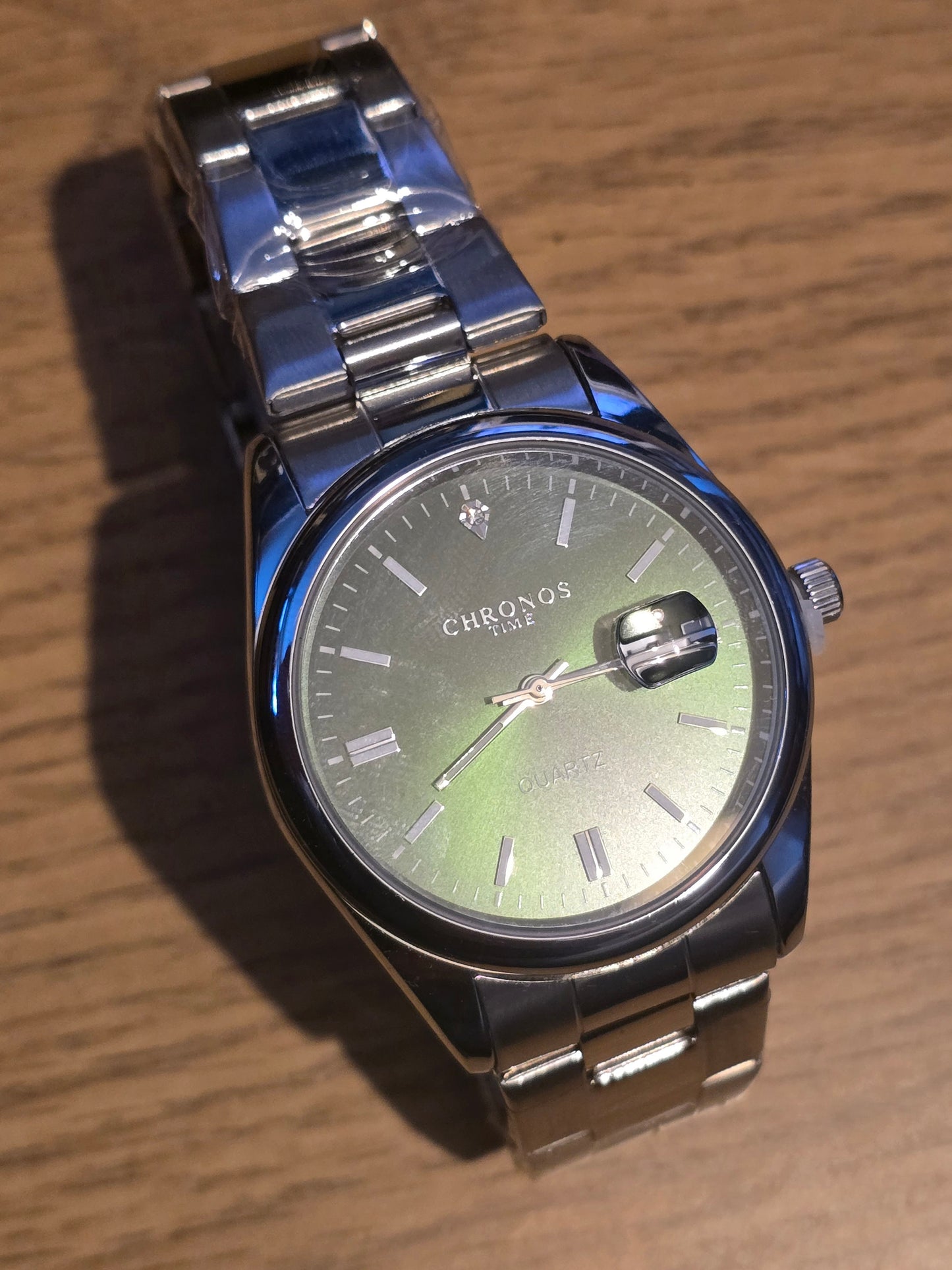 Chronos Green Mens Quartz Watch - New