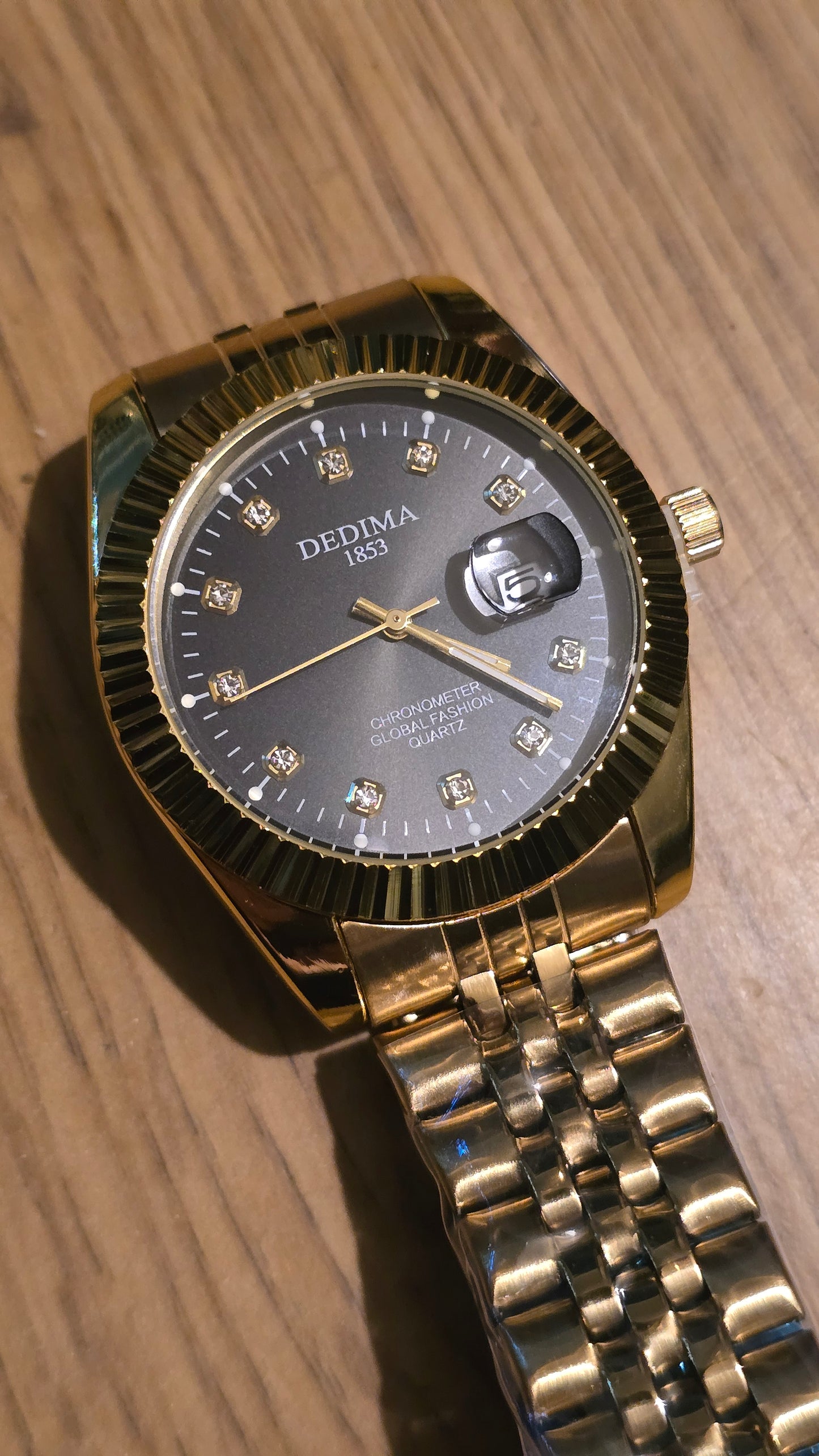Dedima Gold Coloured Mens Quartz Watch - New - 1