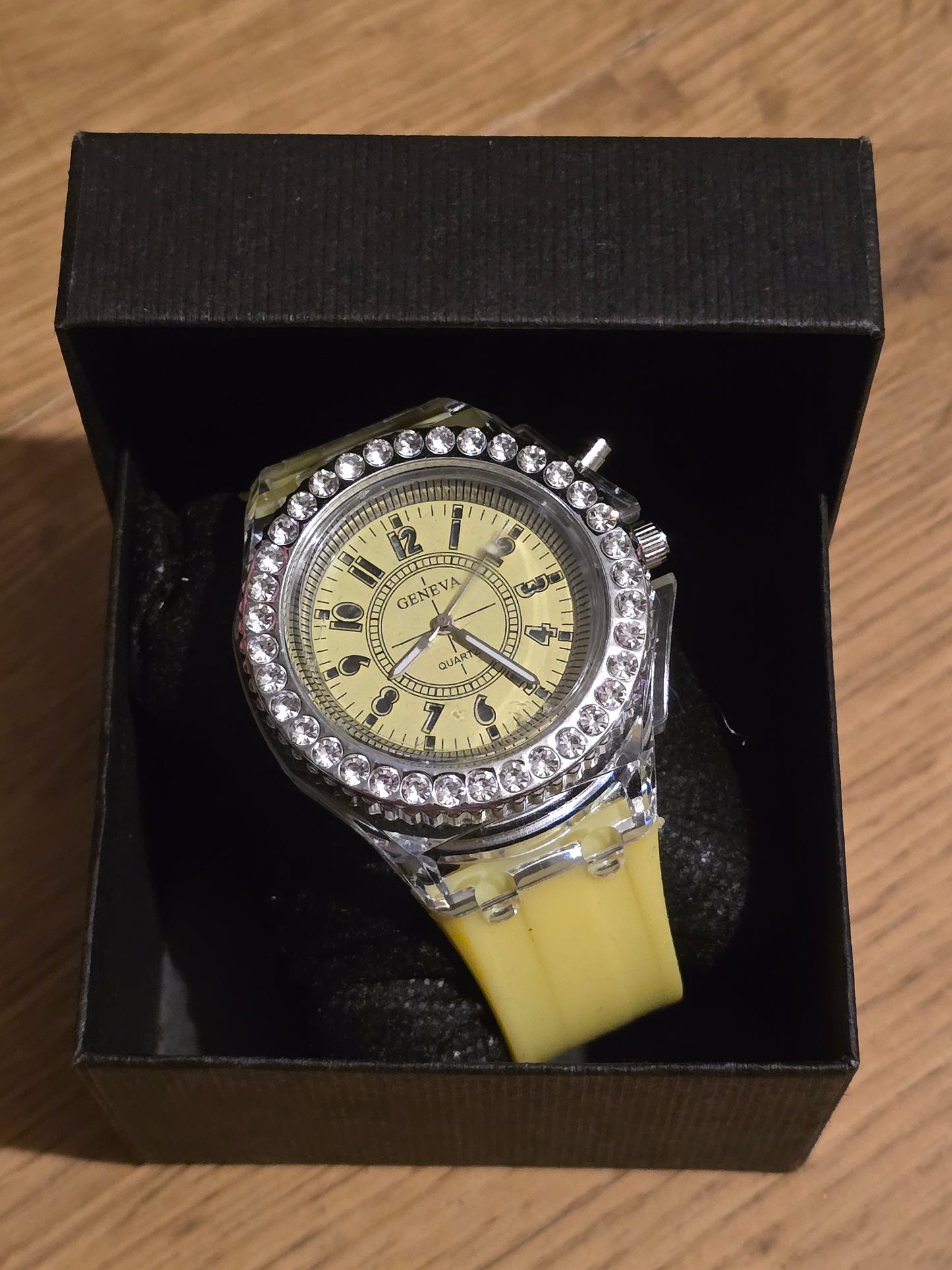 Geneva Unisex Multi-coloured LED Quartz Watch - New