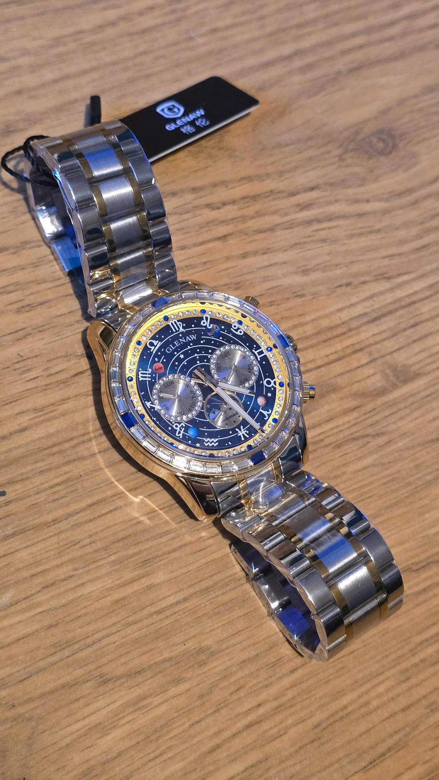 Glenaw Zodiac Starry Automatic Self-Winding Mens Watch - 1