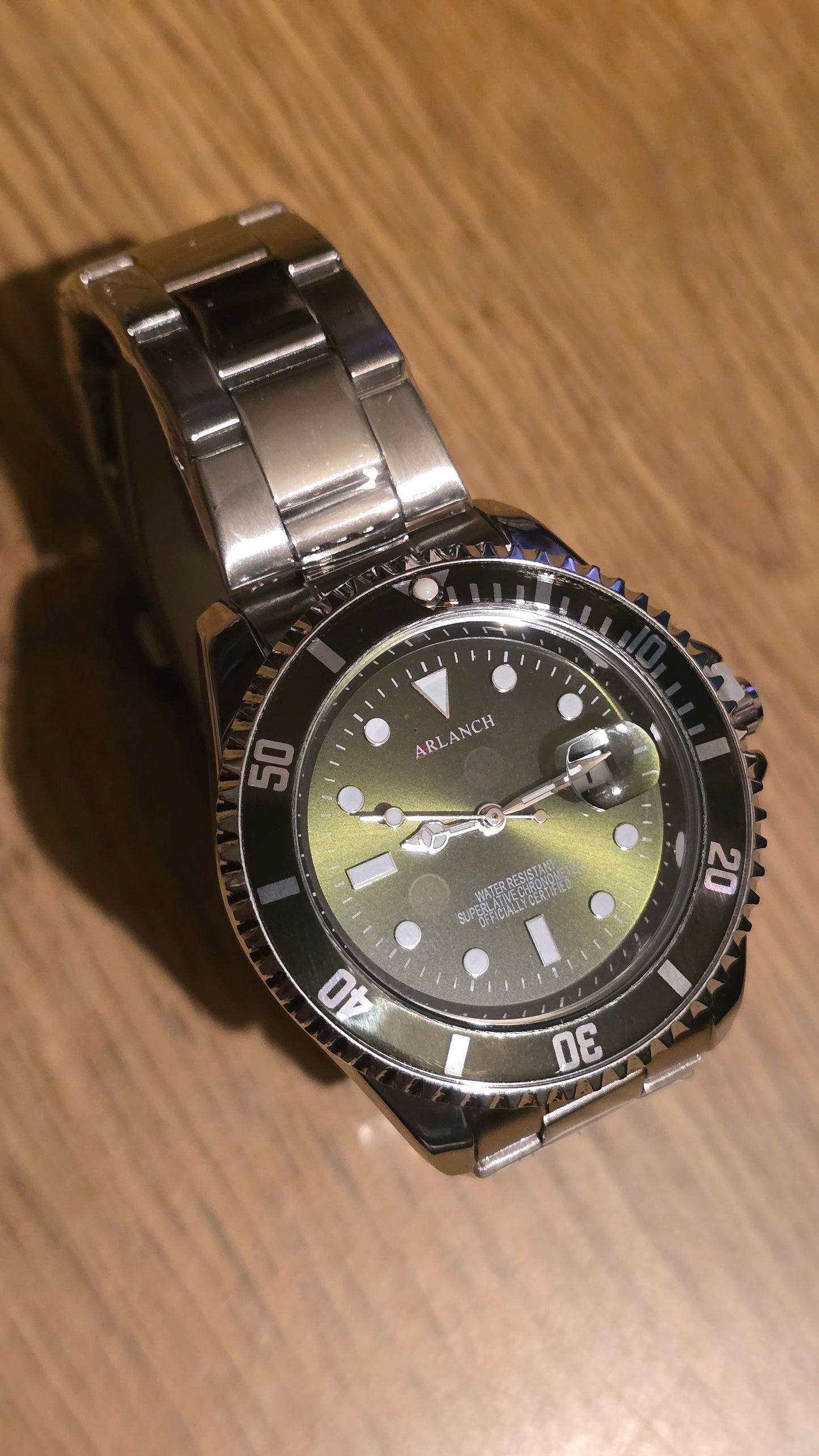 Arlanch Mens Quartz Watch - Green - New - 1