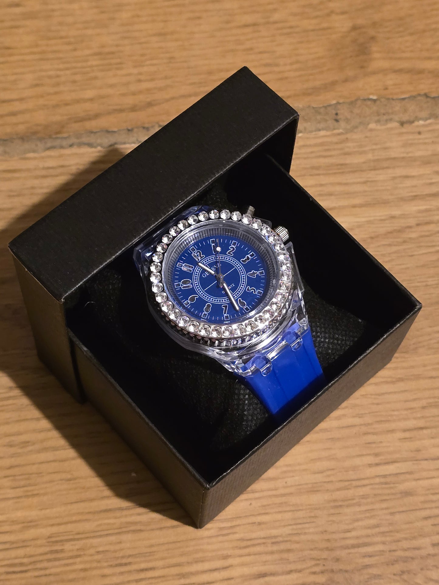 Geneva Unisex Multi-coloured LED Quartz Watch - New
